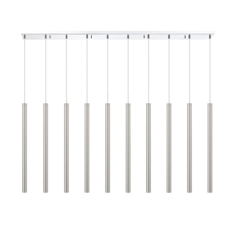 Forest 56 Inch 10 Light LED Linear Suspension Light by Z-Lite