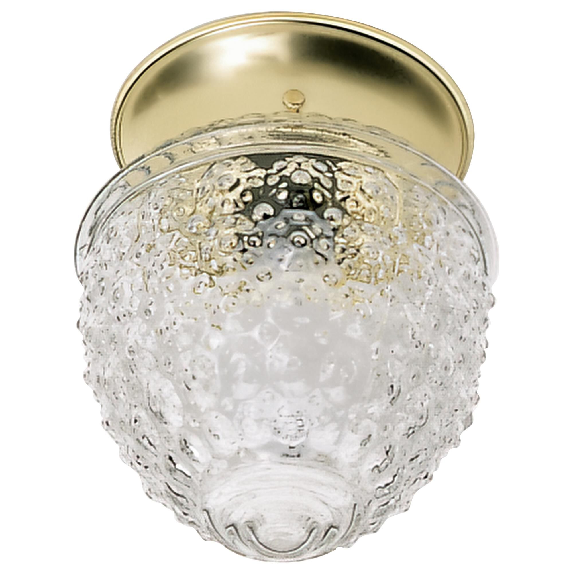 Shown in Polished Brass / Clear Pineapple finish
