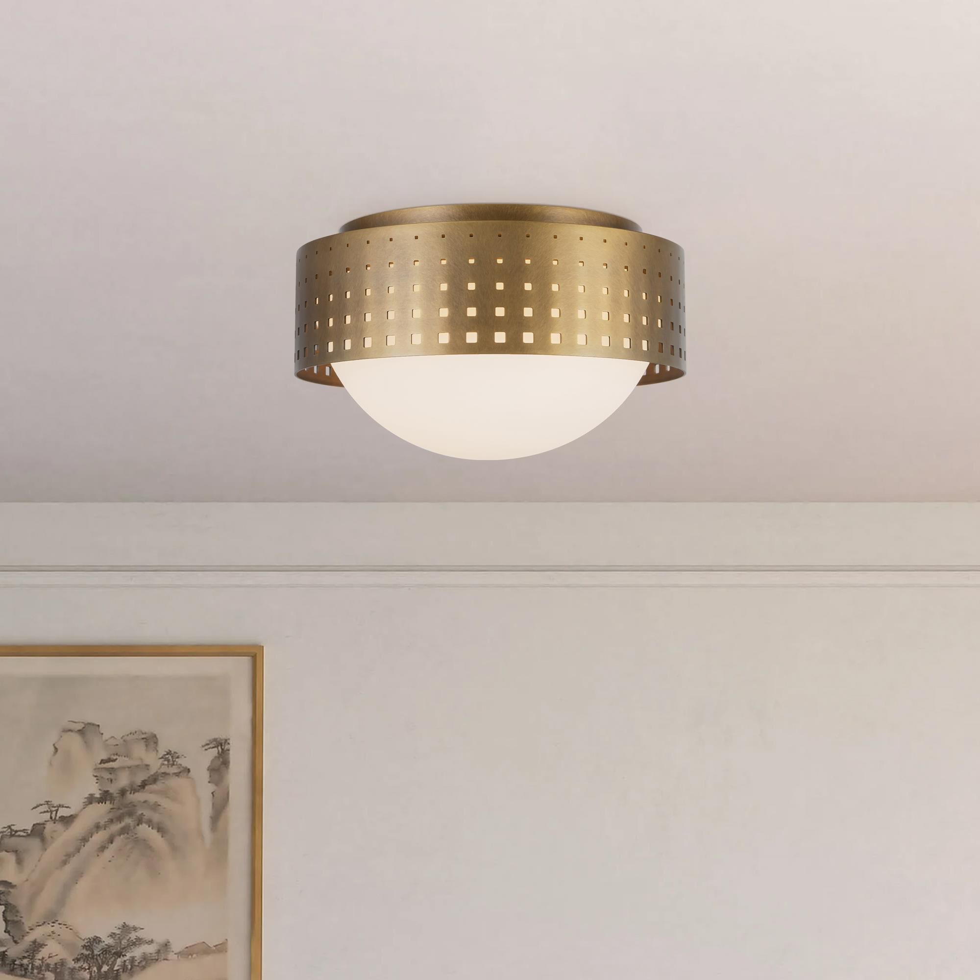 Peyton Fox Astoria 10 Inch Flush Mount by Kuzco Lighting