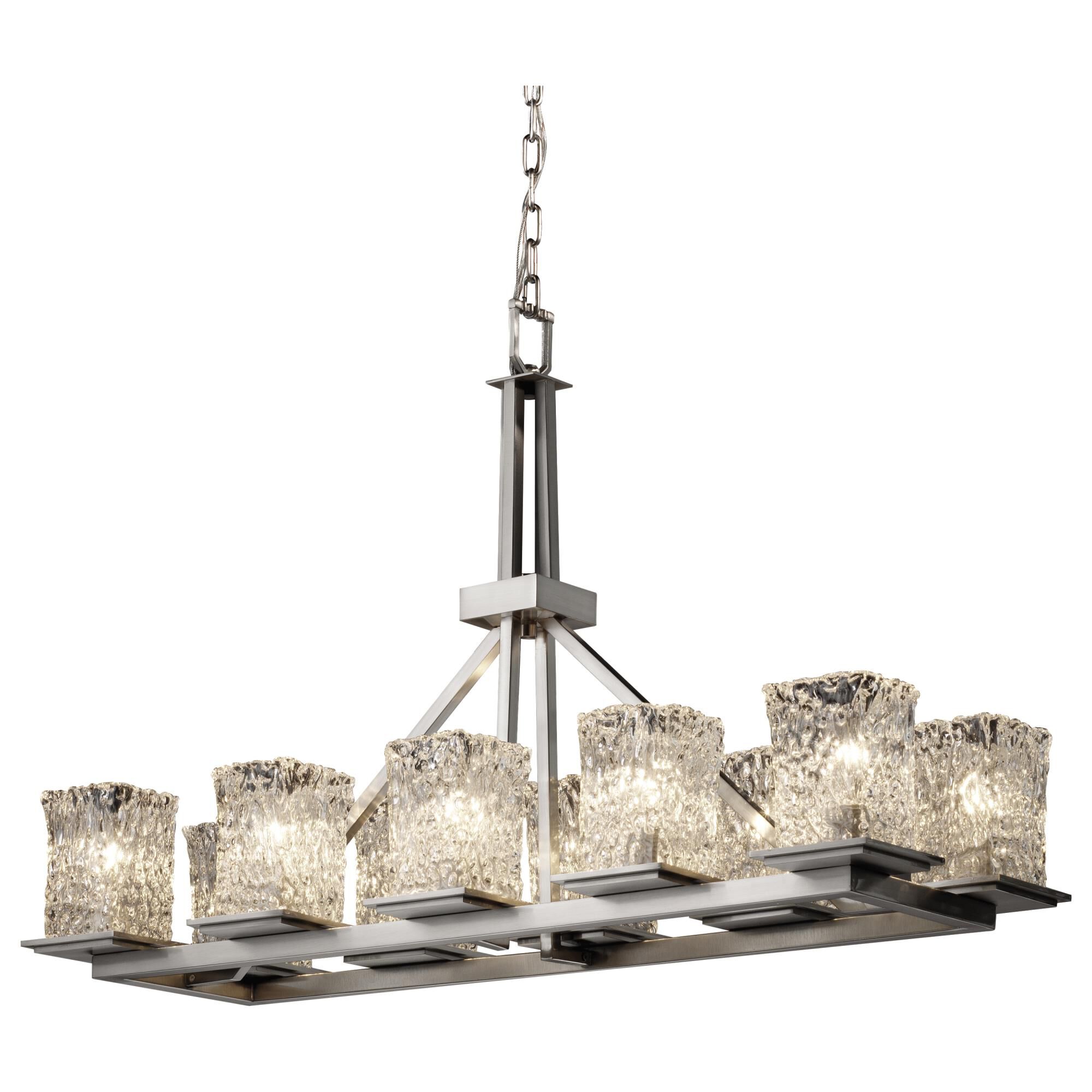 Veneto Luce 42 Inch 10 Light Chandelier by Justice Design Group