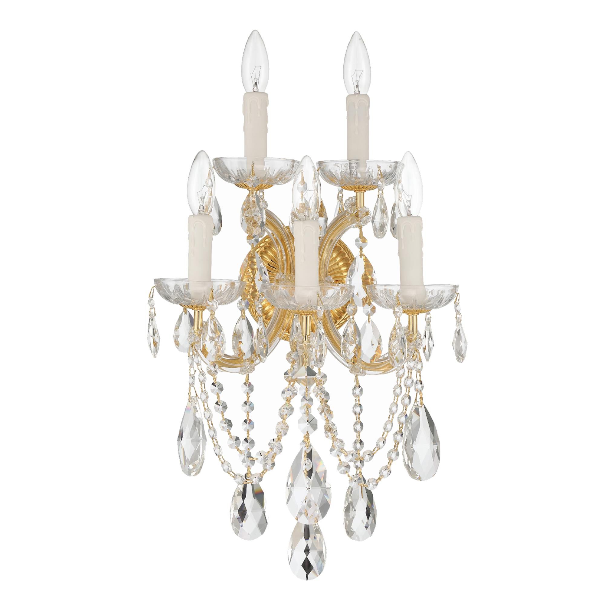 Maria Theresa 22 Inch 5 Light Wall Sconce,