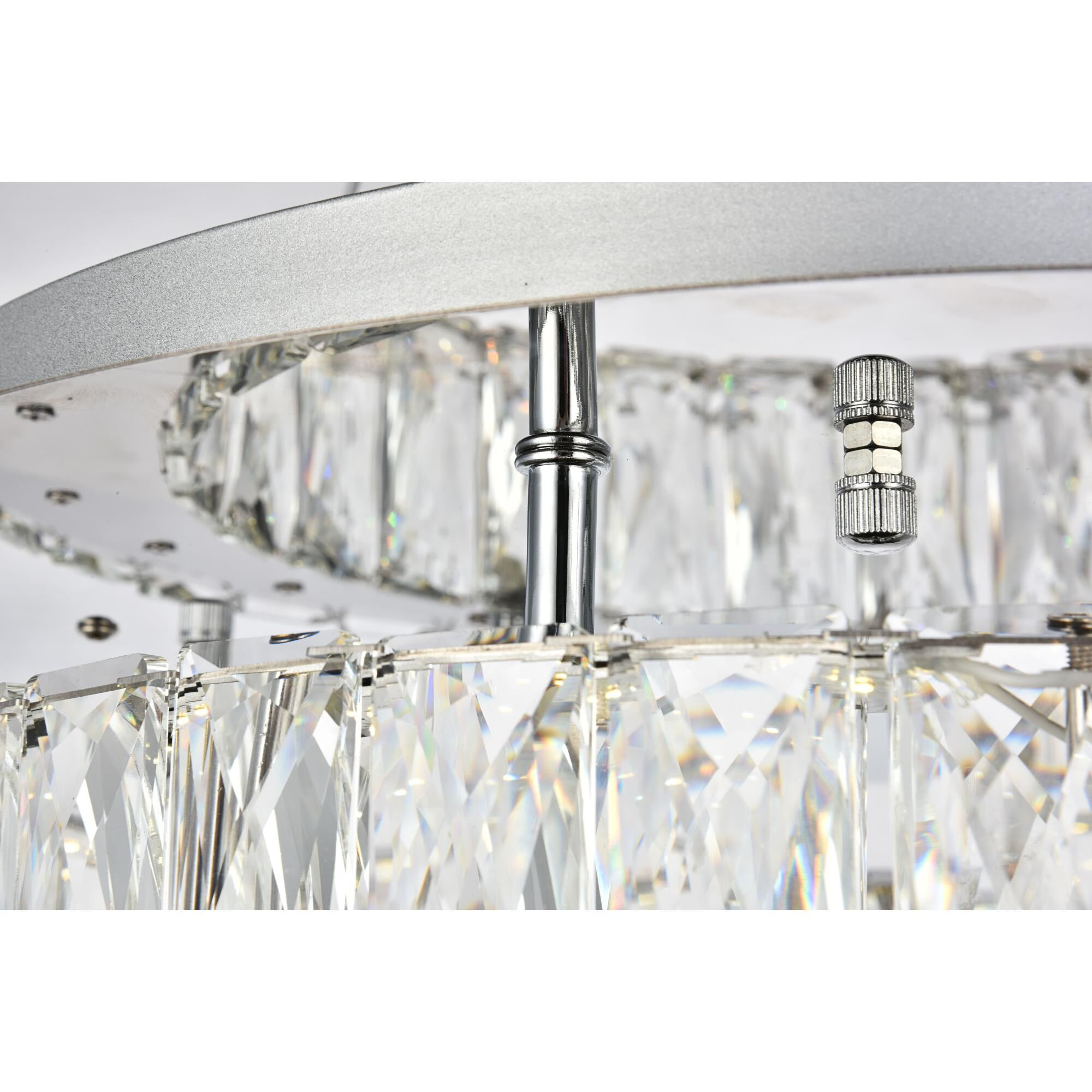 Shown in Chrome finish and Clear Royal Cut crystal