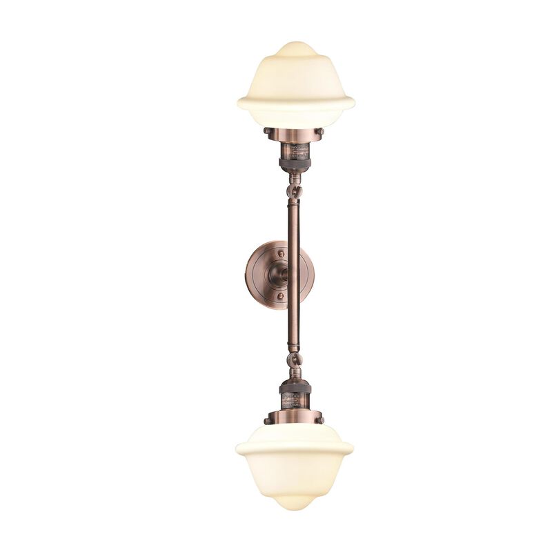Bruno Marashlian Small Oxford 17 Inch 2 Light Bath Vanity Light by Innovations Lighting