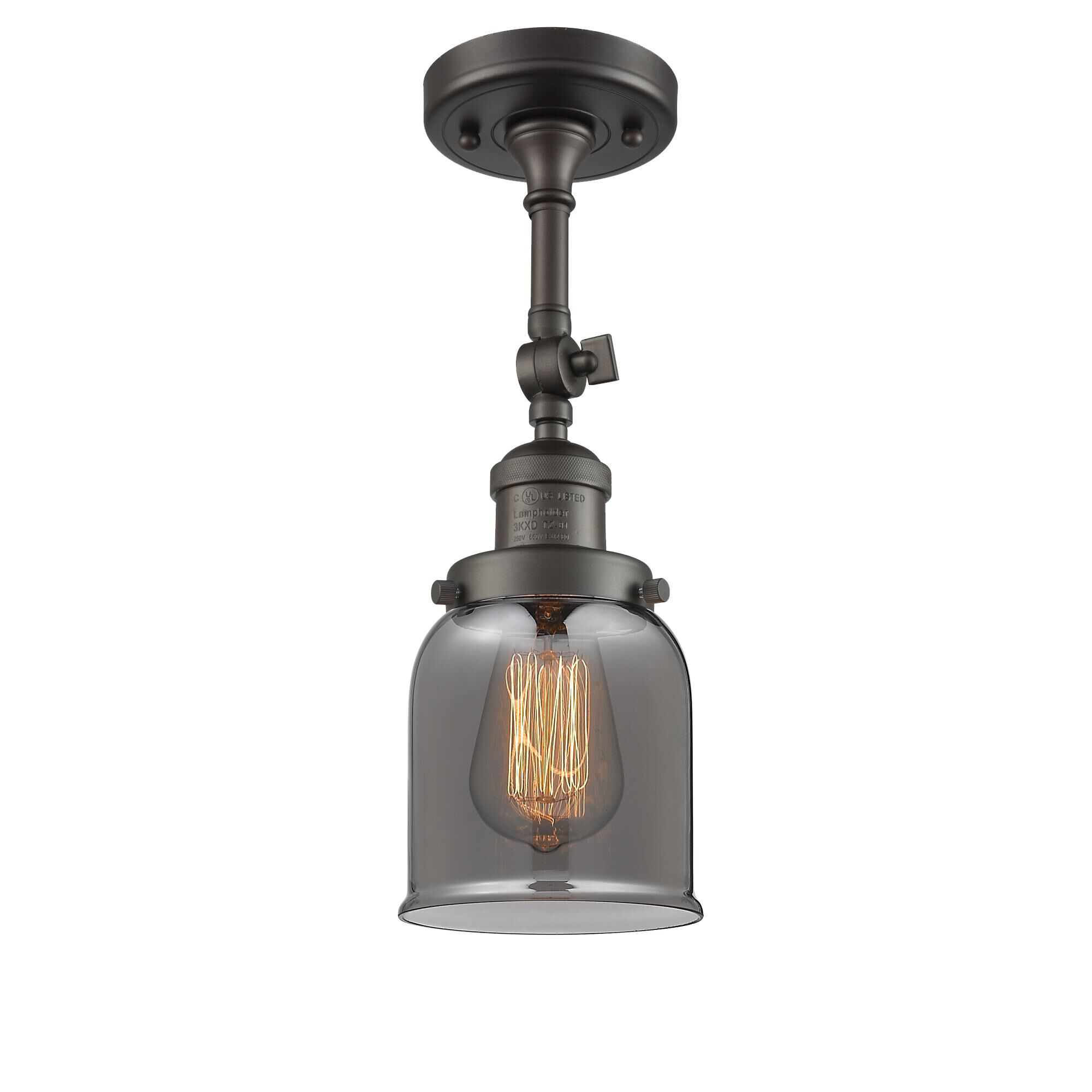 Shown in Oil Rubbed Bronze finish and Plated Smoked glass and None accent