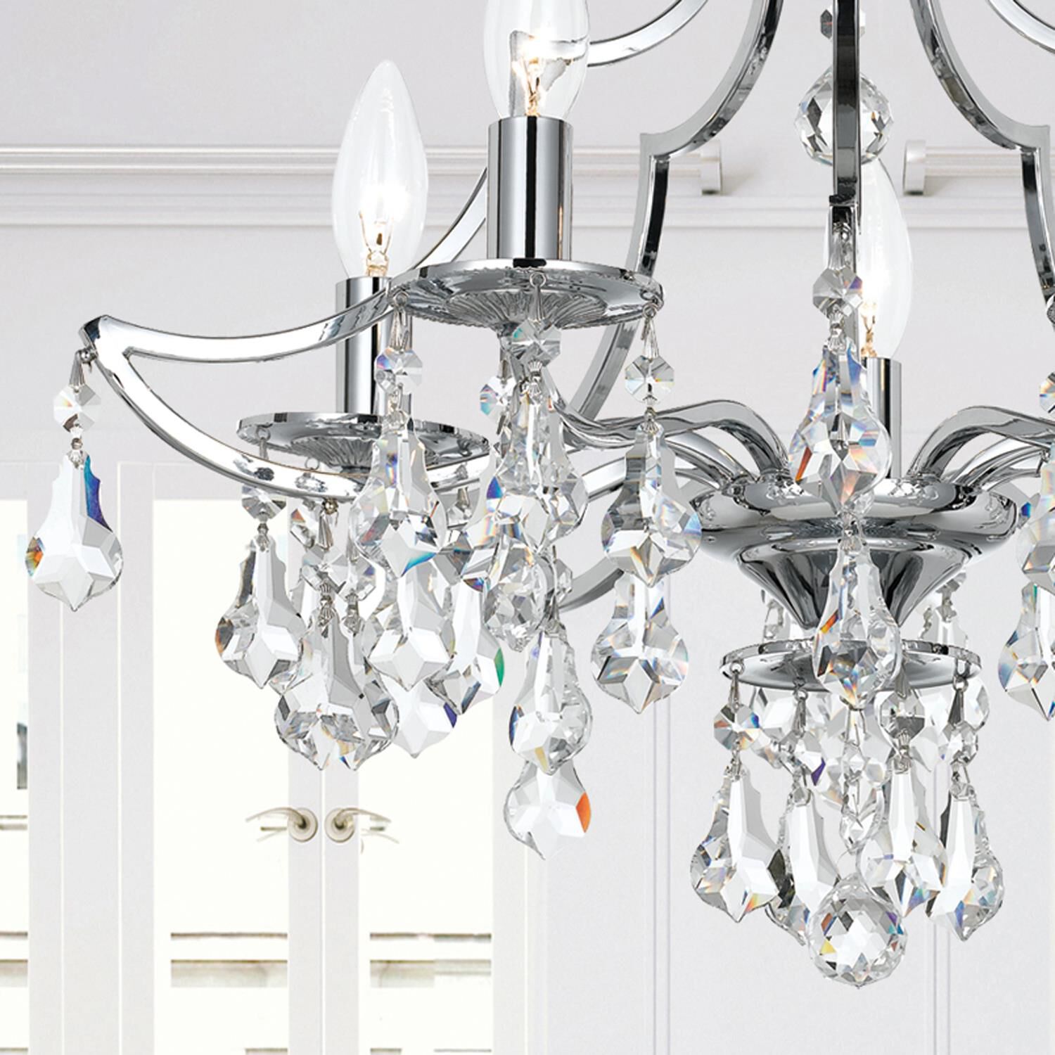 Cedar 18 Inch 5 Light Semi Flush Mount by Crystorama