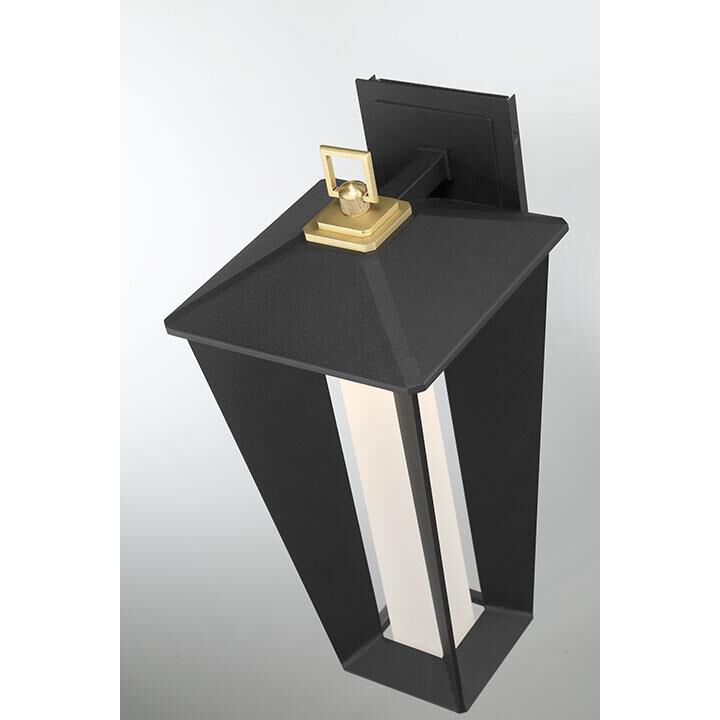 Shown in Brass-Sand Black Mix finish and Frosted Acrylic glass