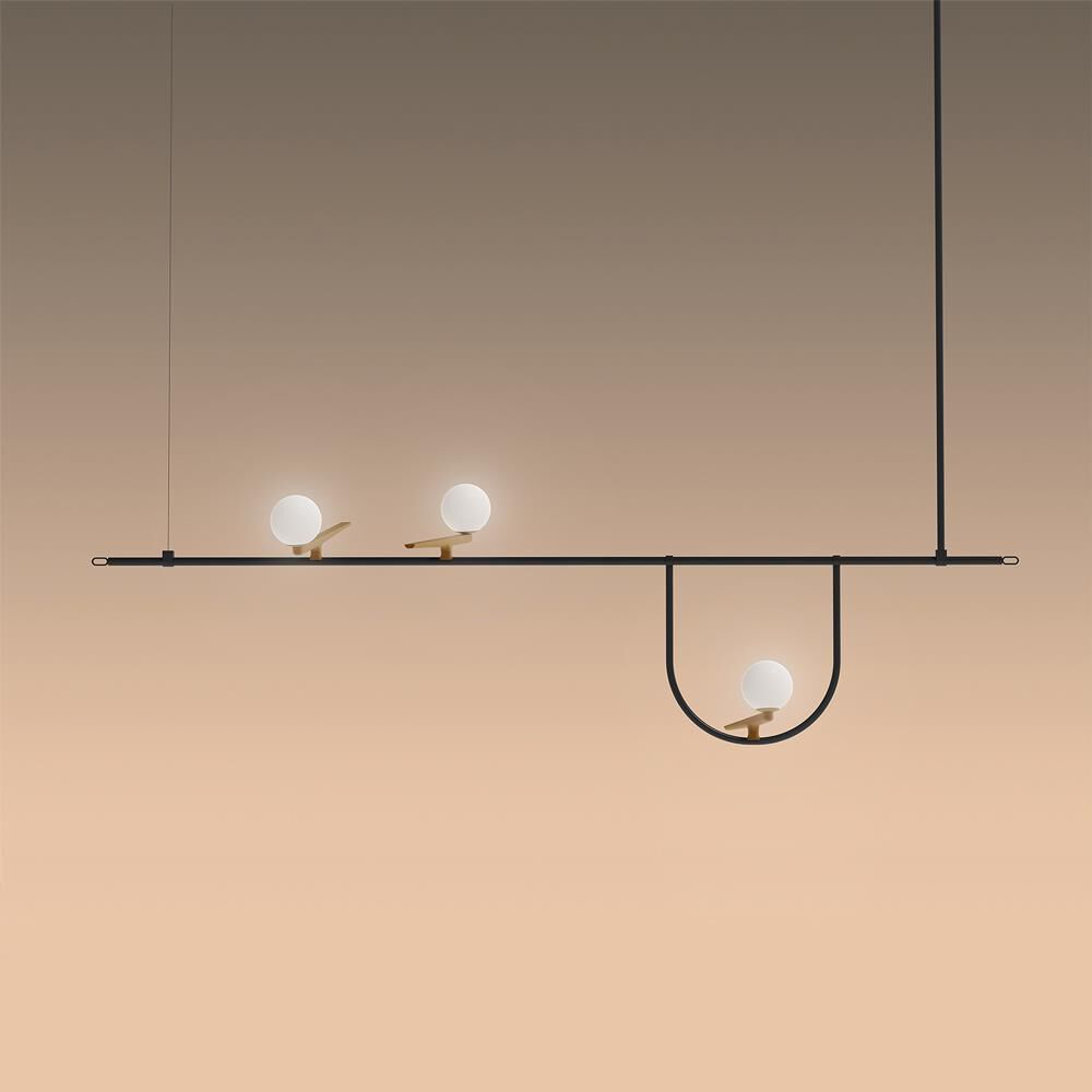 Artemide Neri and Hu Yanzi 61 Inch LED Linear Suspension Light
