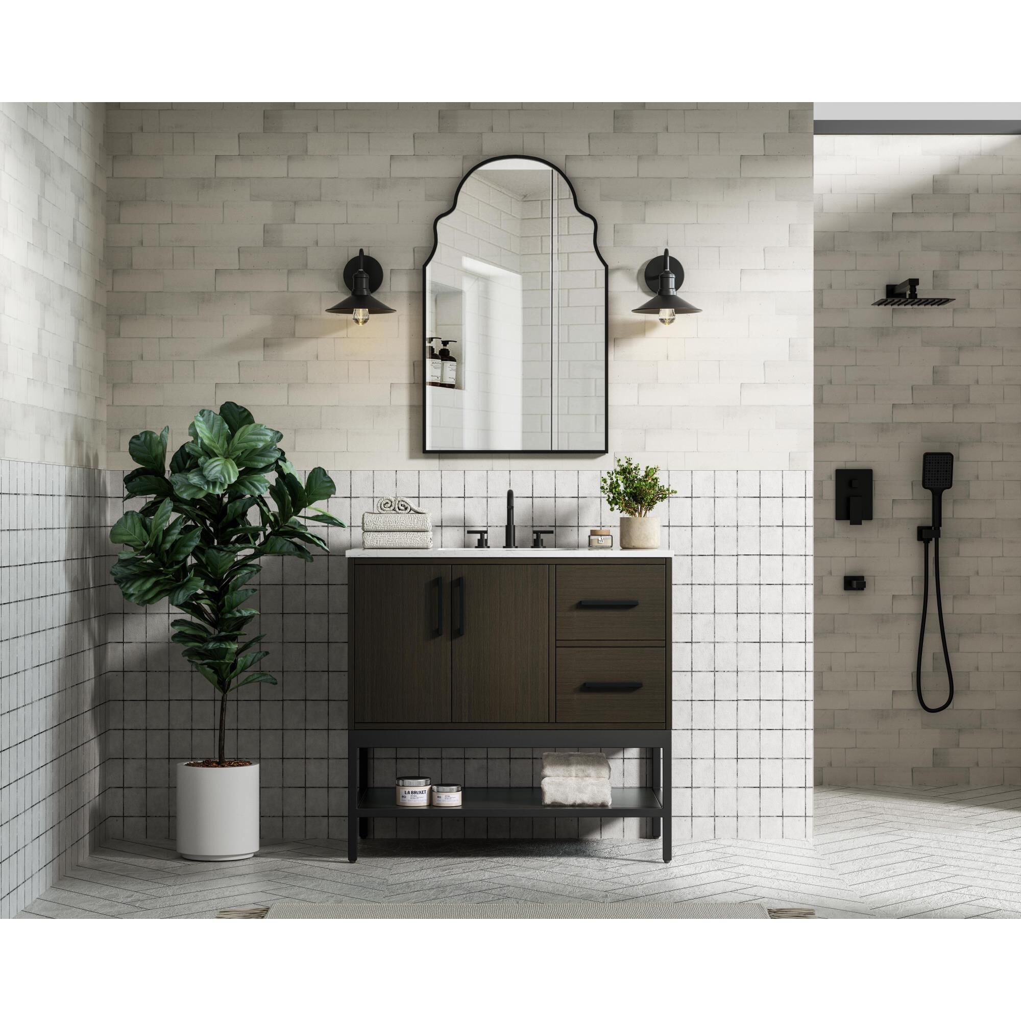 Shown in Mocha Brown finish