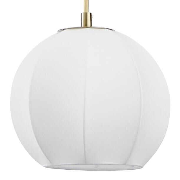 Shown in Brushed Gold finish and White shade