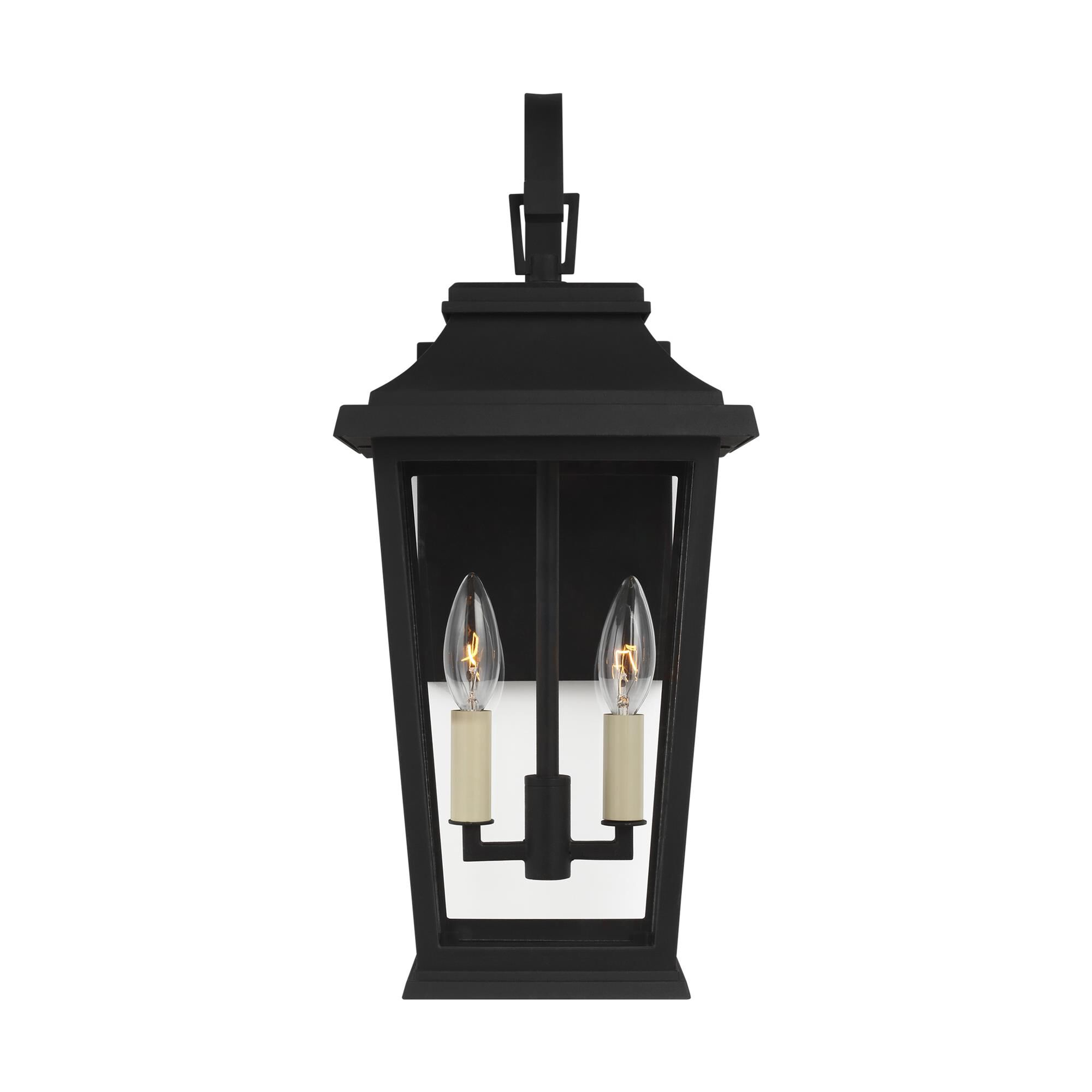 Shown in Textured Black finish and Clear Panels glass
