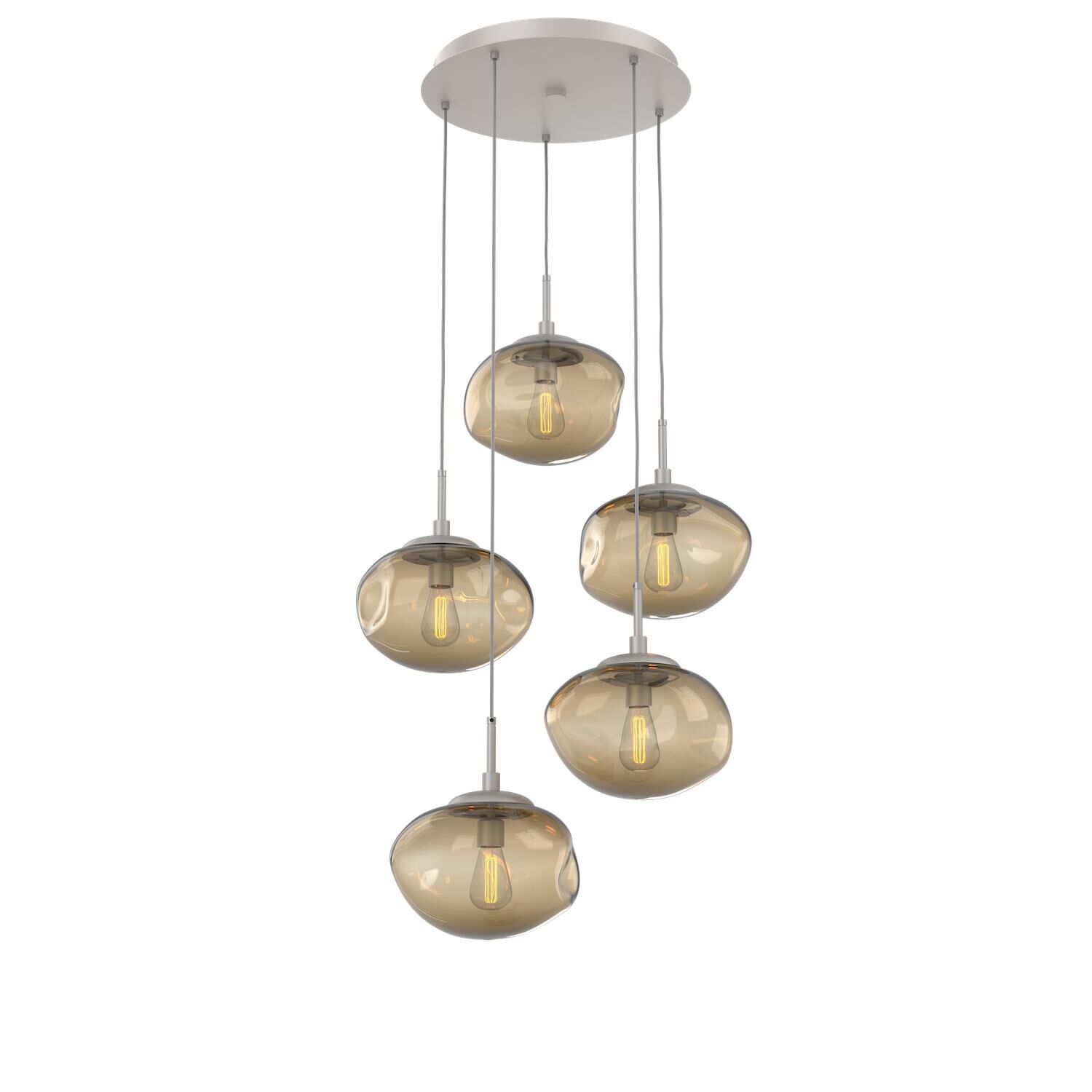 Levi Wilson Nebula 24 Inch 5 Light Multi Light Pendant by Hammerton Studio