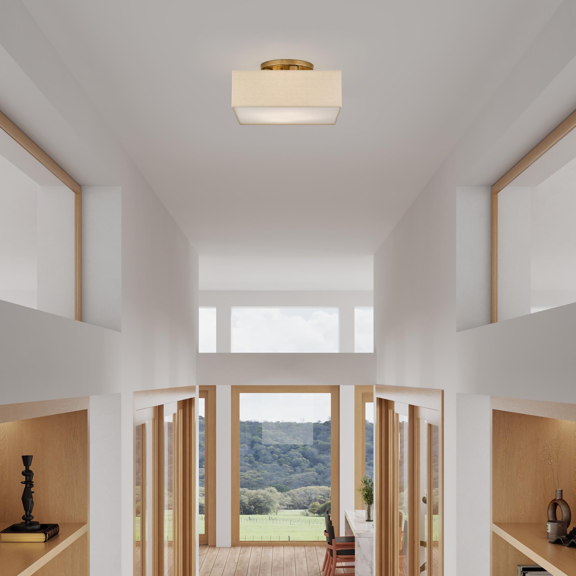 Summit 15 Inch Semi Flush Mount by Livex Lighting