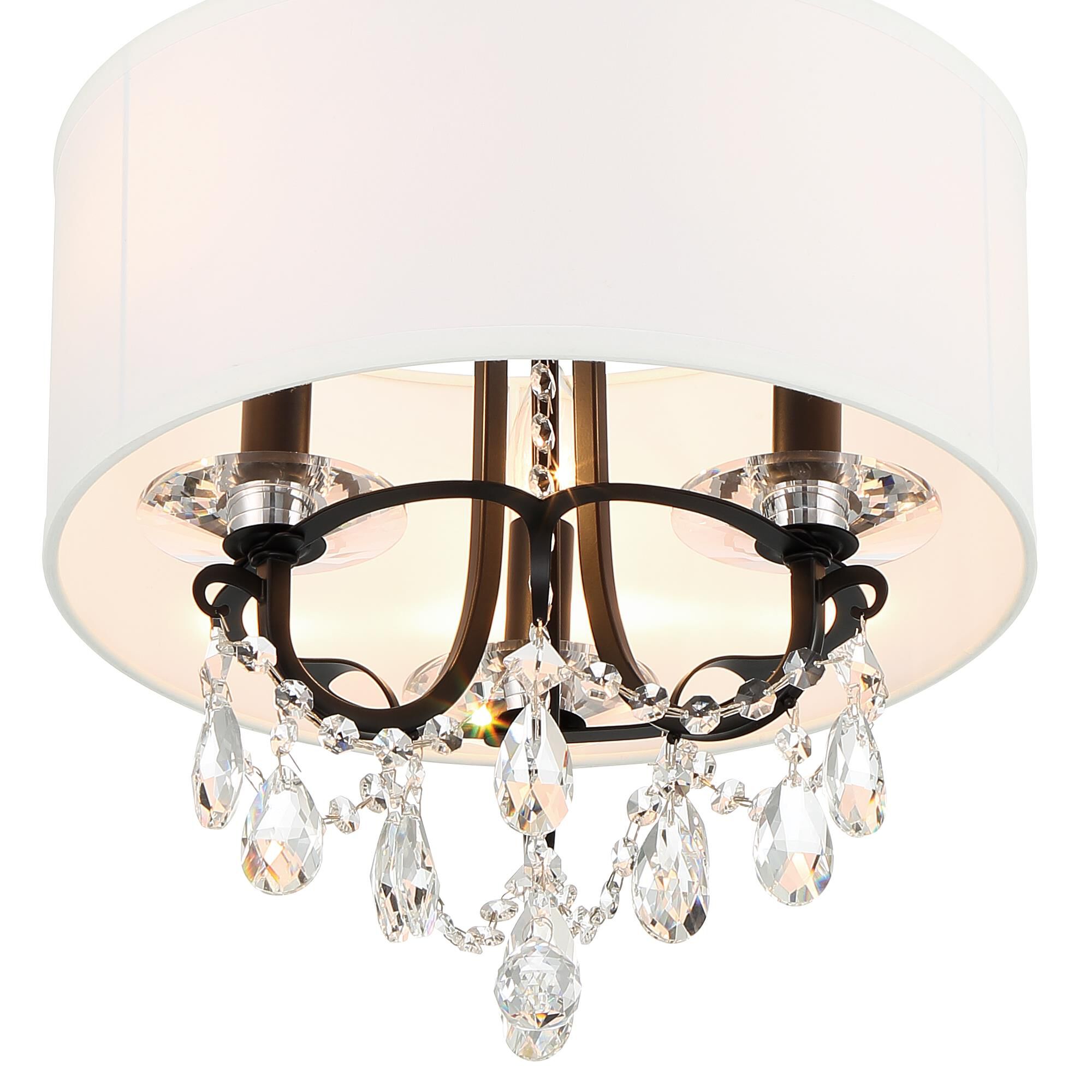 Othello 14 Inch 3 Light Mini Chandelier by Crystorama
