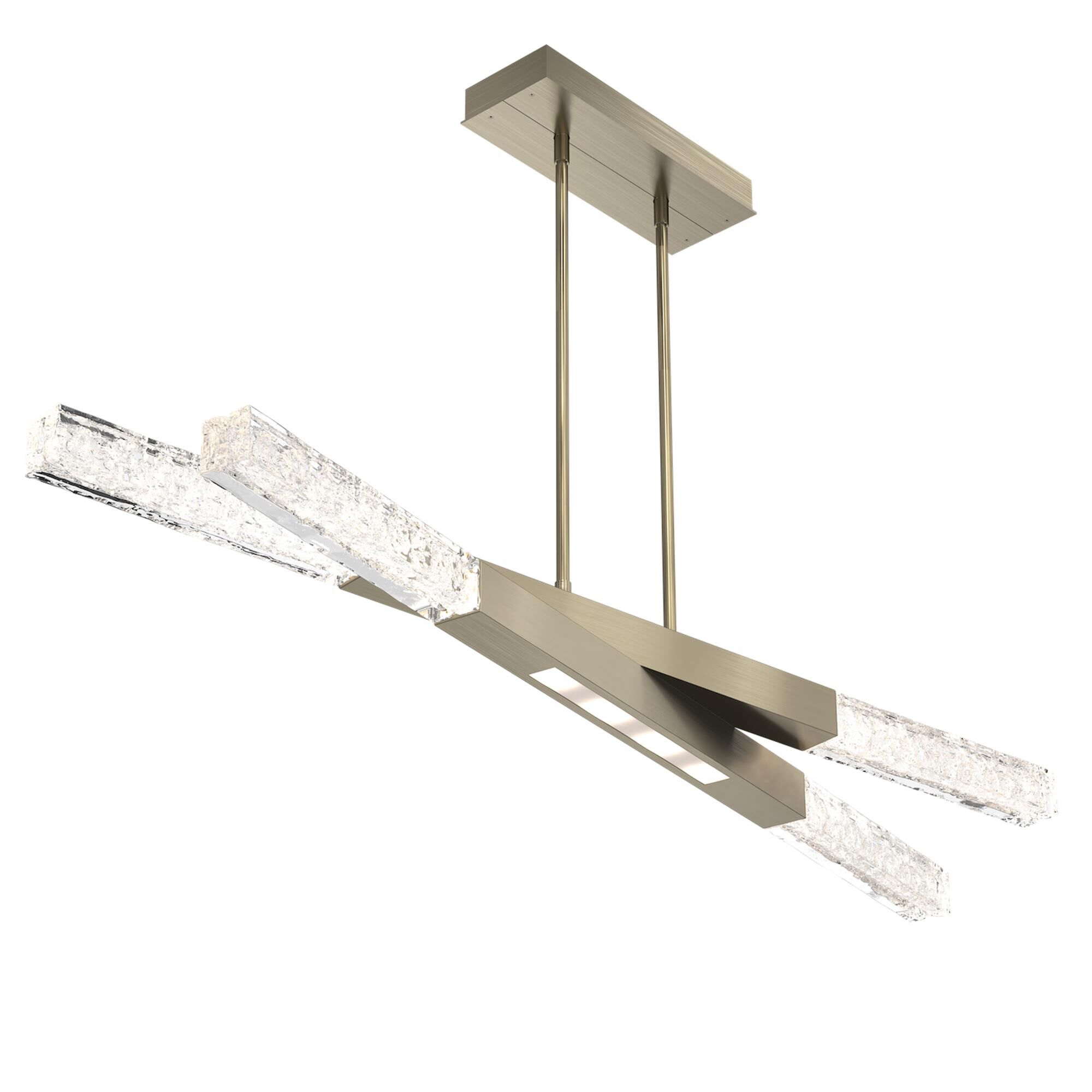 Shown in Heritage Brass finish and Clear glass