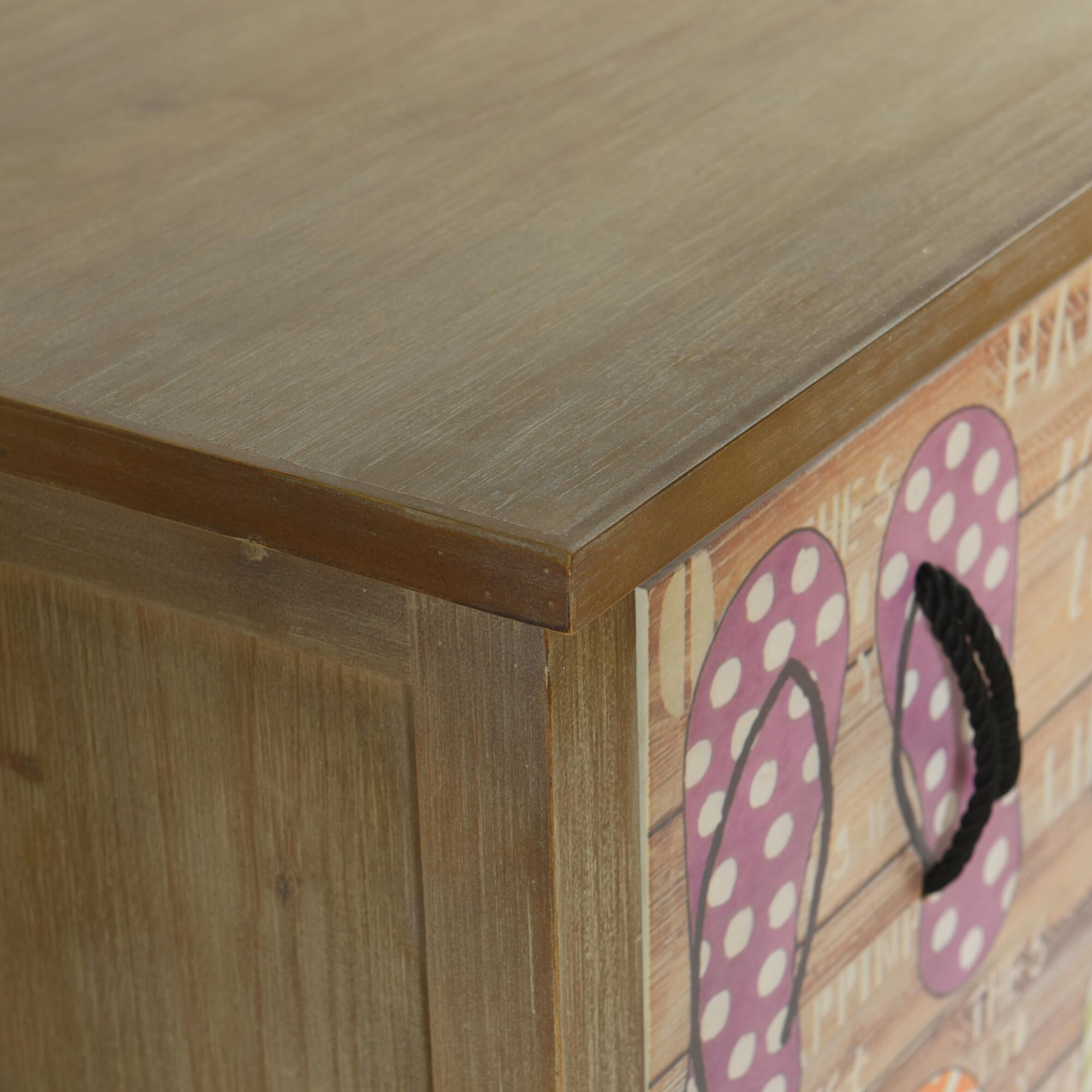 Shown in Gray Driftwood, Painted Flipflop Print finish