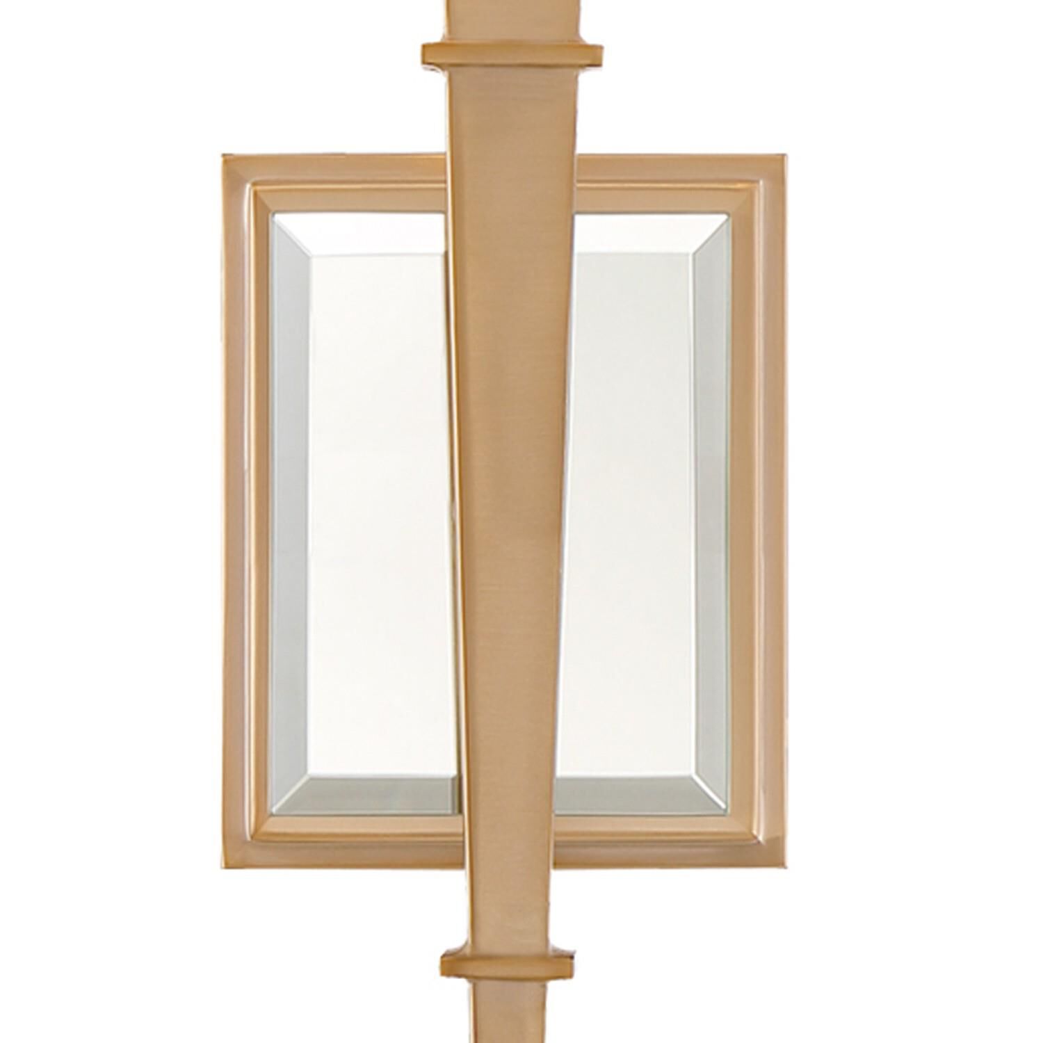Shown in Aged Brass finish and Optical Glass Elements crystal and Silk glass and White shade
