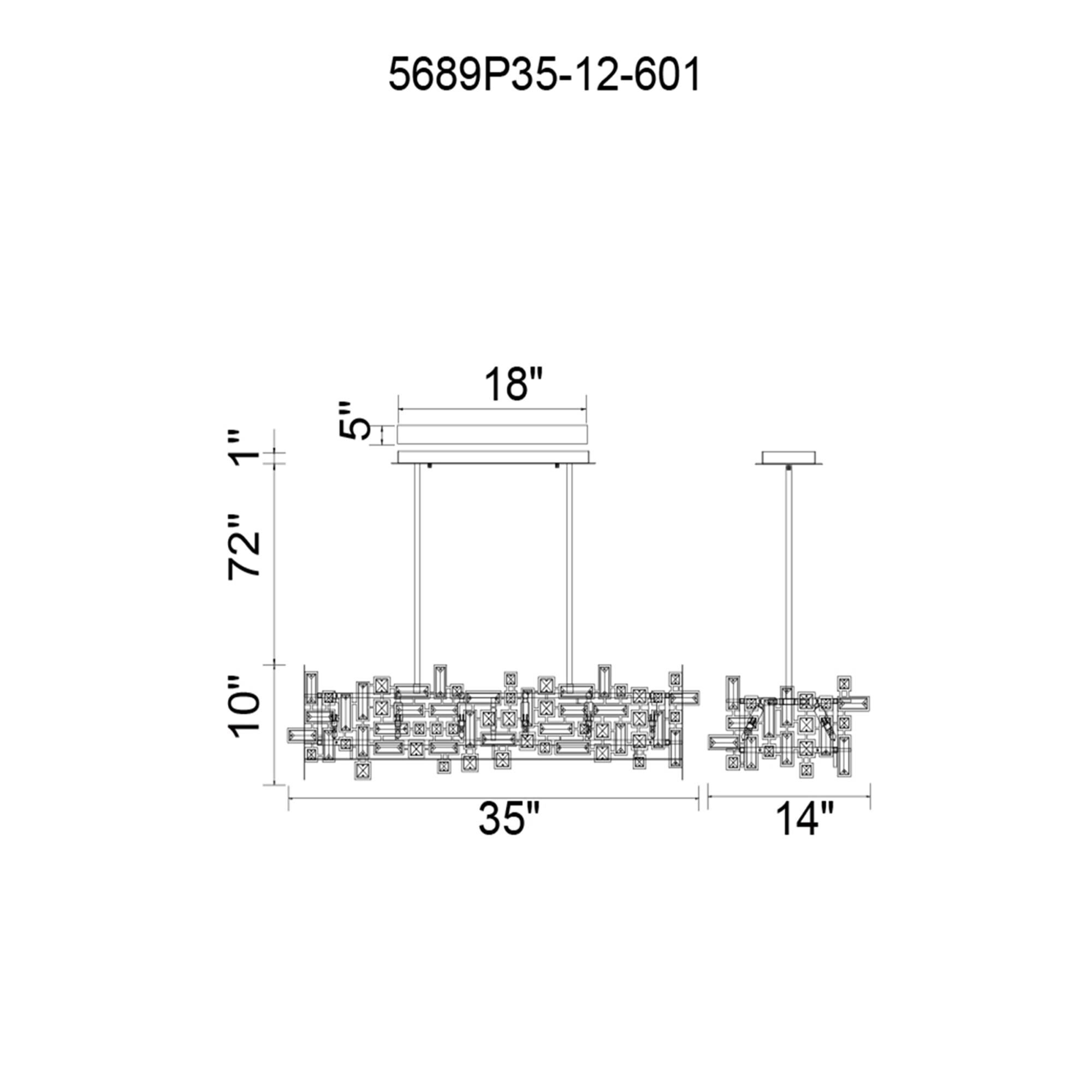 Shown in Chrome finish and K9 Clear crystal