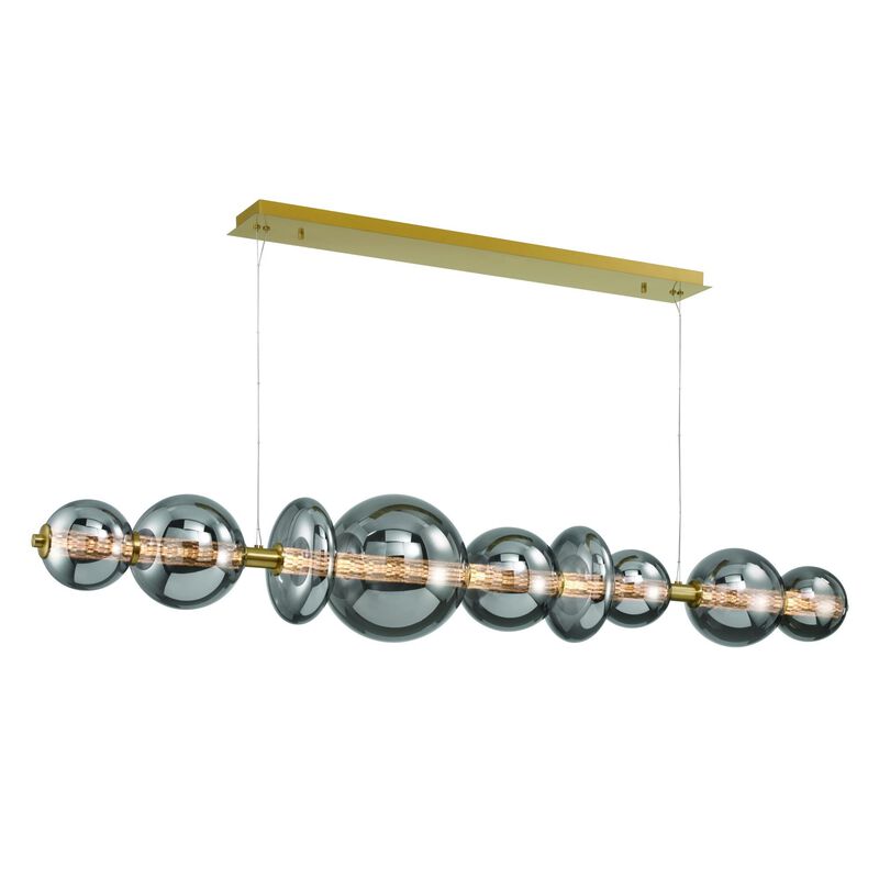 Atomo Large Linear Chandelier by Eurofase Lighting