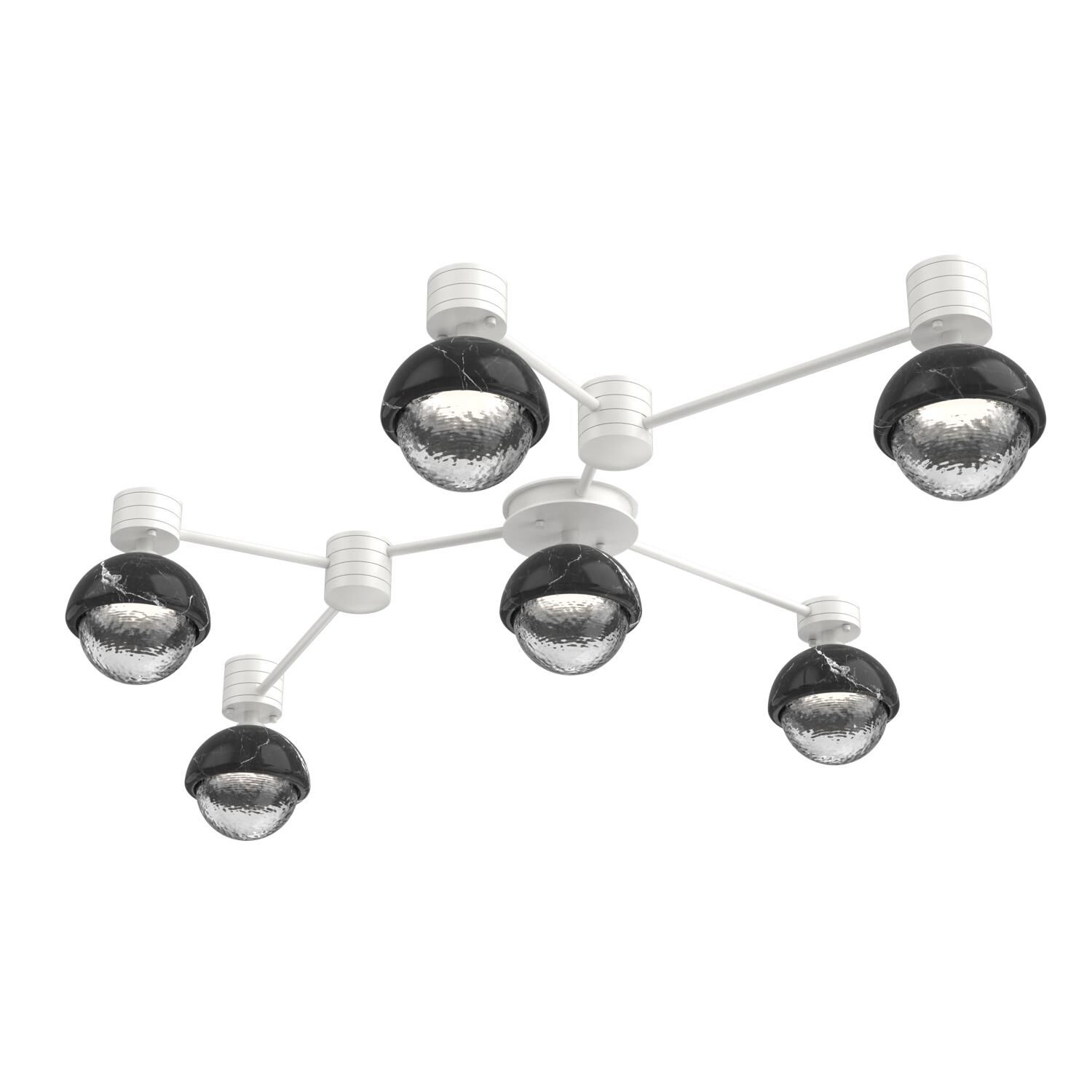 Levi Wilson Cabochon 41 Inch Flush Mount by Hammerton Studio
