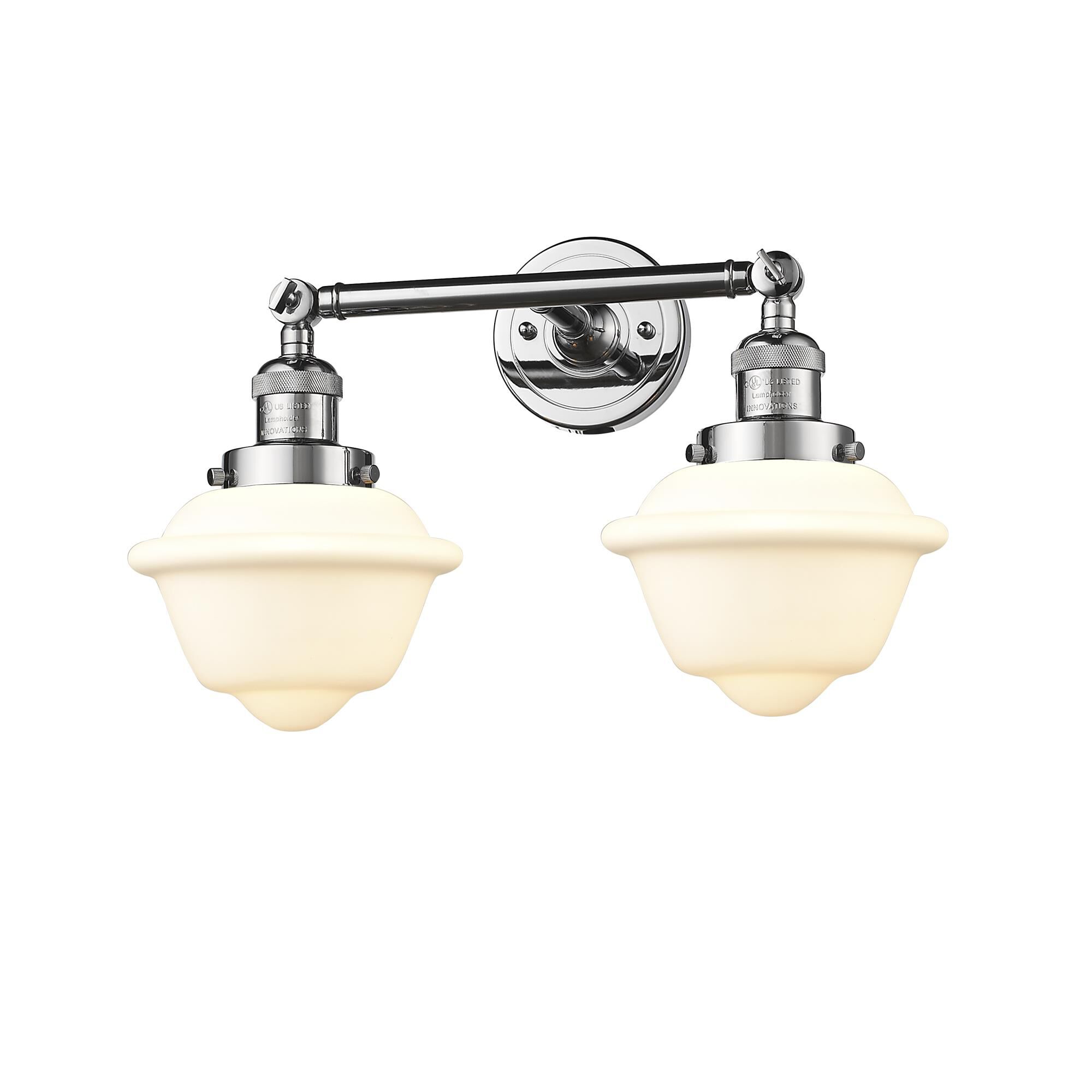 Shown in Polished Chrome finish and Matte White Cased glass
