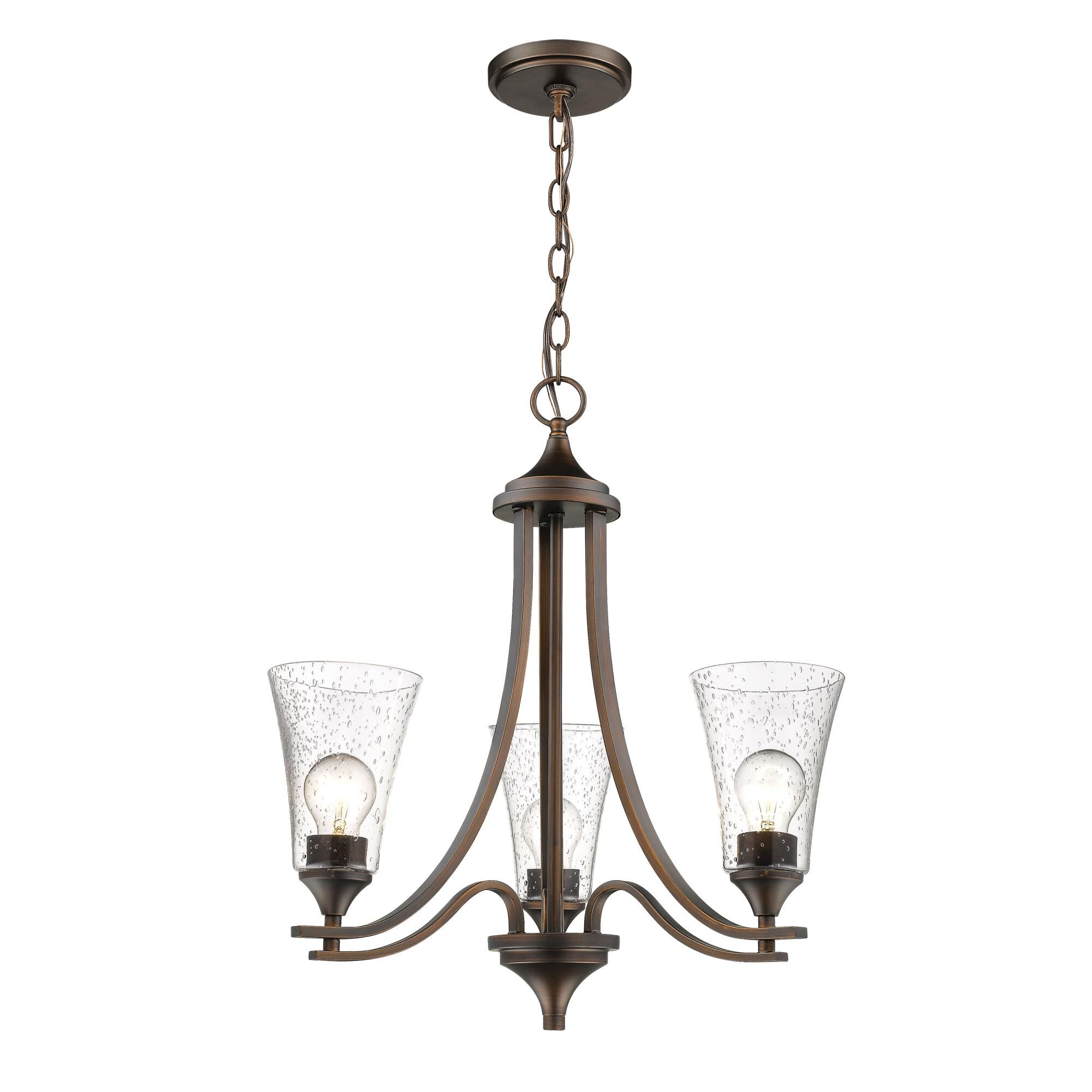 Natalie 23 Inch 3 Light Chandelier by Millennium Lighting