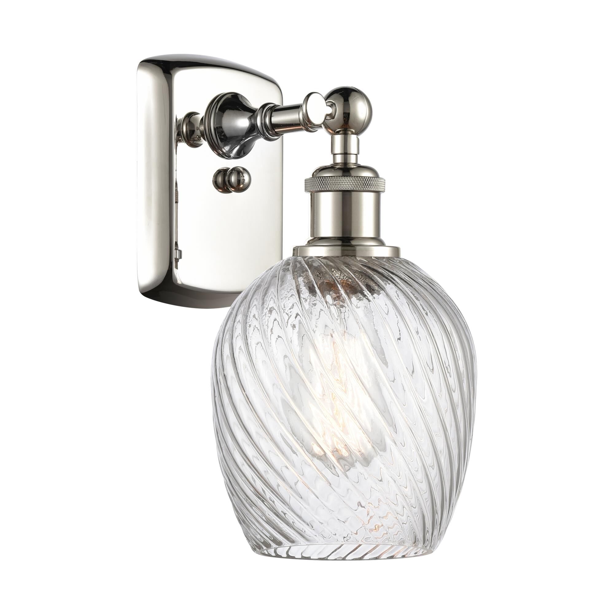 Shown in Polished Nickel finish and Globe glass and Glass shade