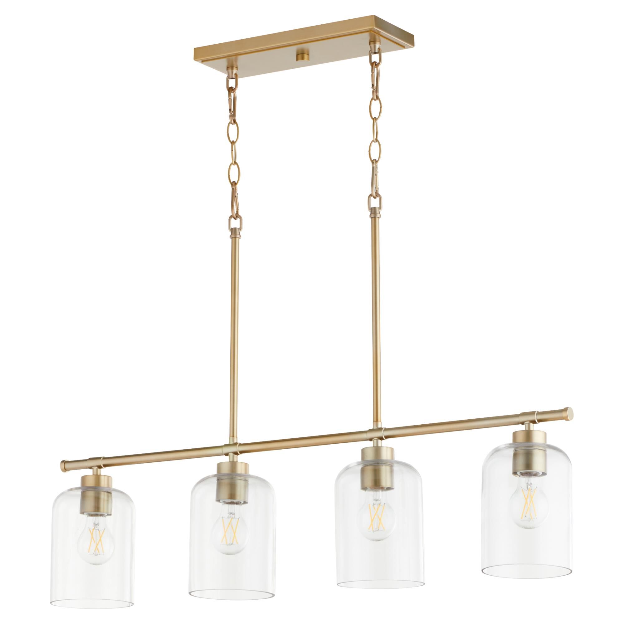 Tribute 35 Inch 4 Light Linear Suspension Light by Quorum International