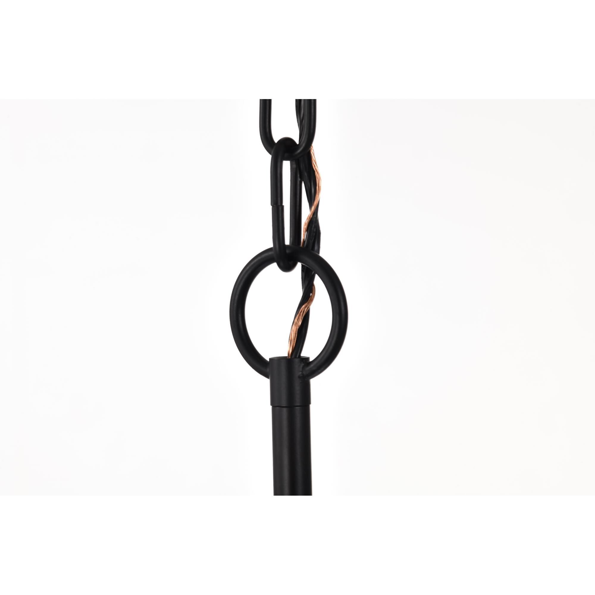 Shown in Matte Black finish and White Opal glass