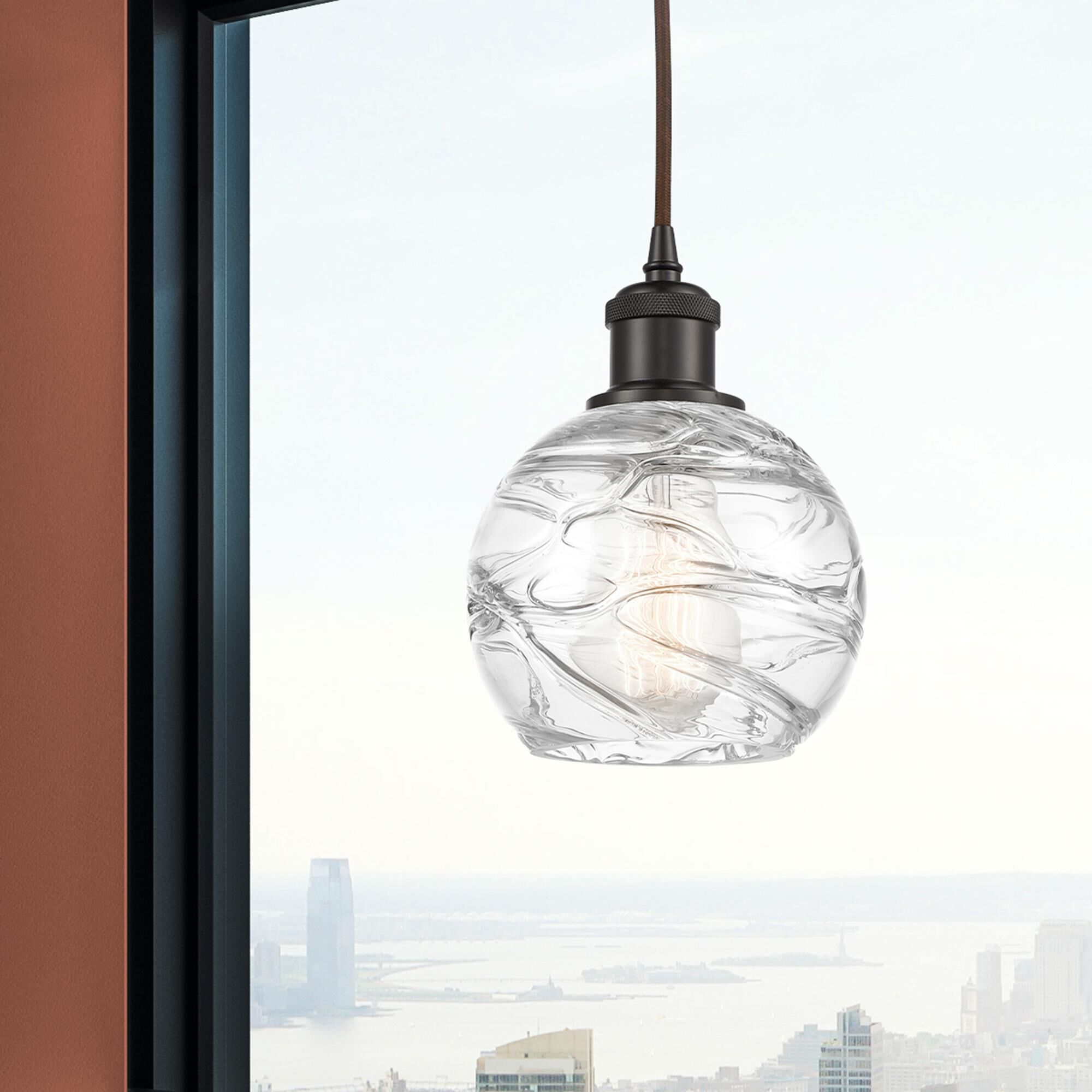 Bruno Marashlian Athens Deco Swirl 6 Inch Mini Pendant by Innovations Lighting