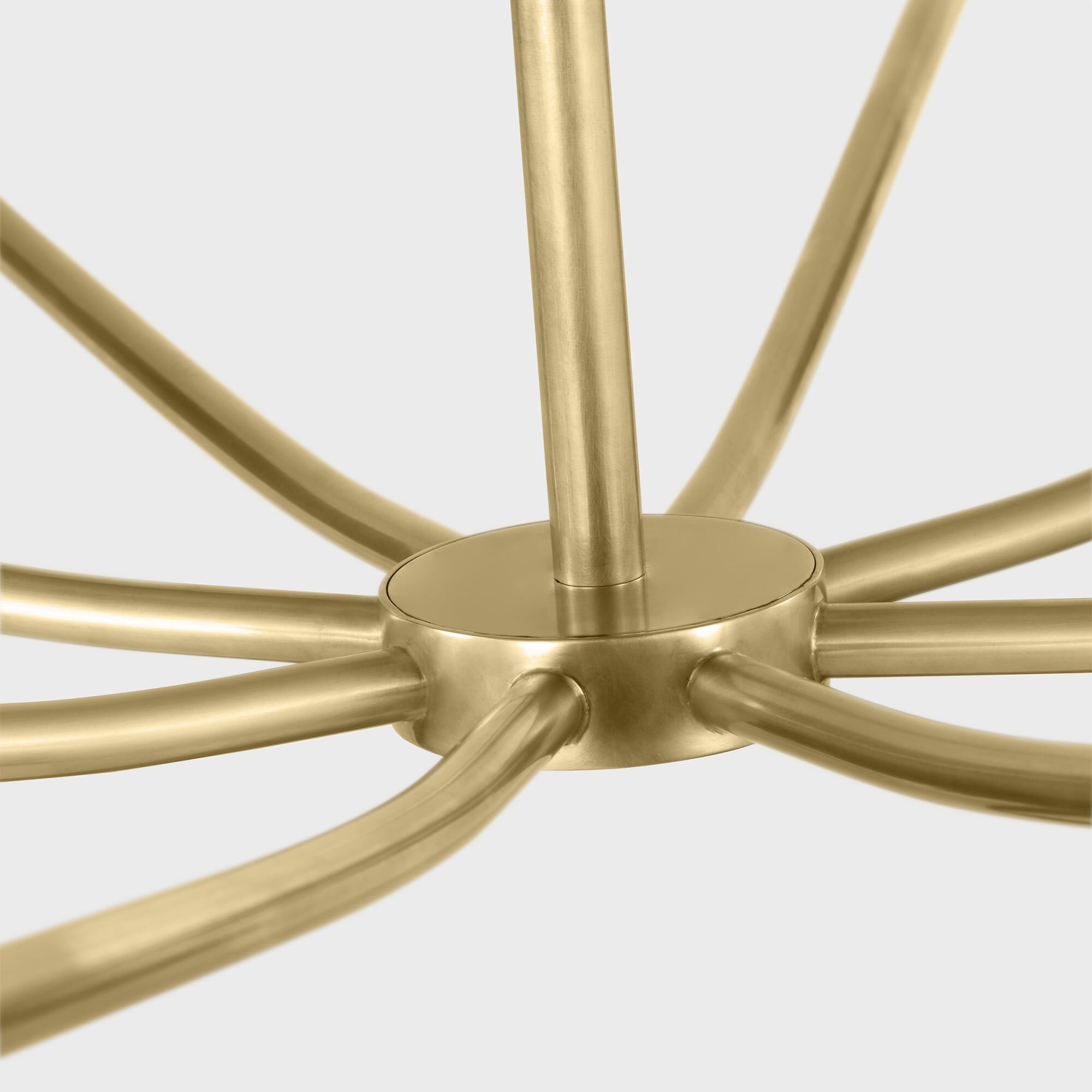 Shown in Hand-Rubbed Antique Brass finish and Opal Etched K9 Crystal glass