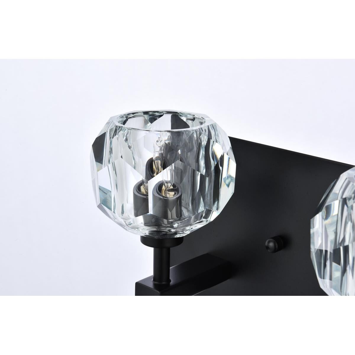 Shown in Black  finish and RC Clear crystal and Clear glass