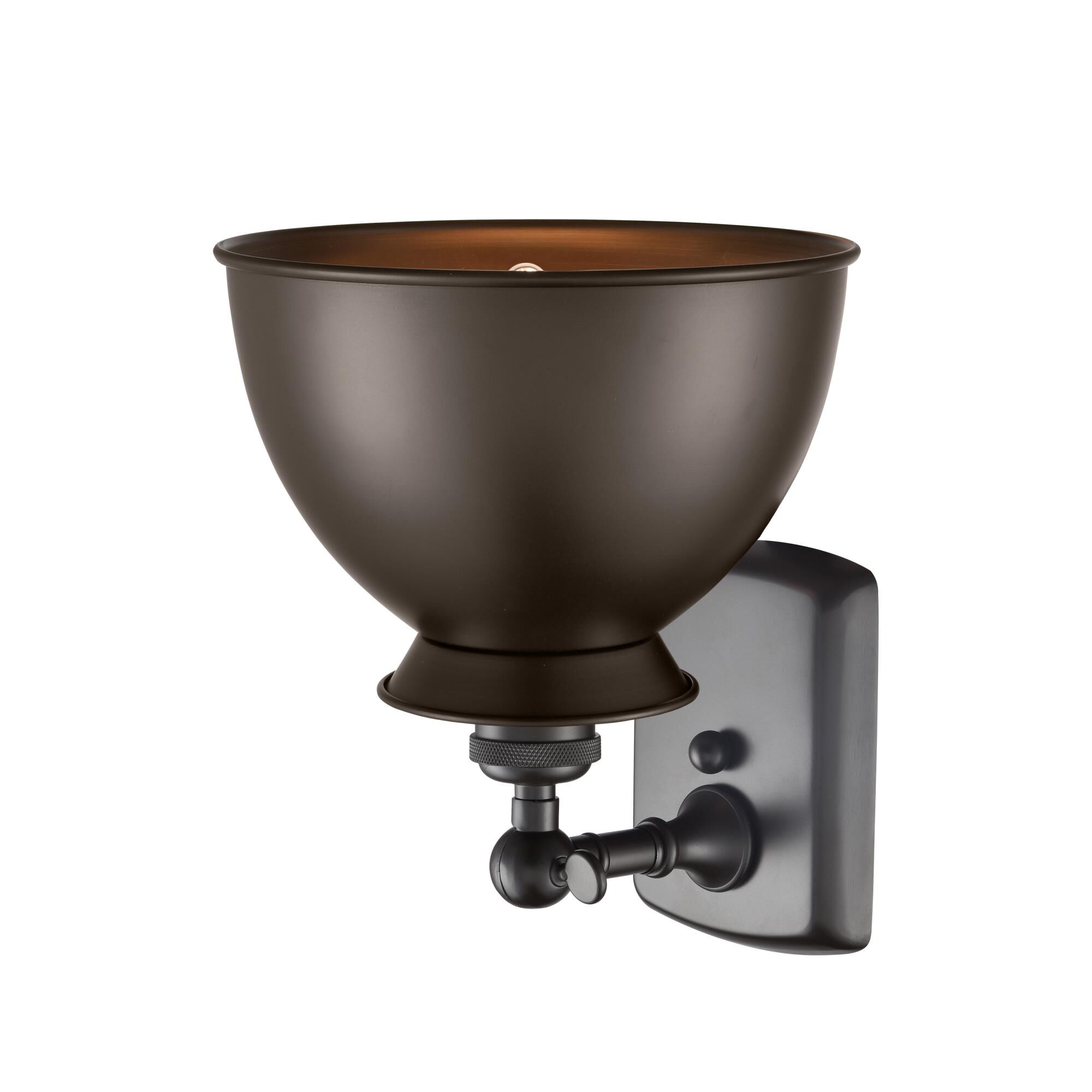 Shown in Oil Rubbed Bronze finish and Oil Rubbed Bronze shade