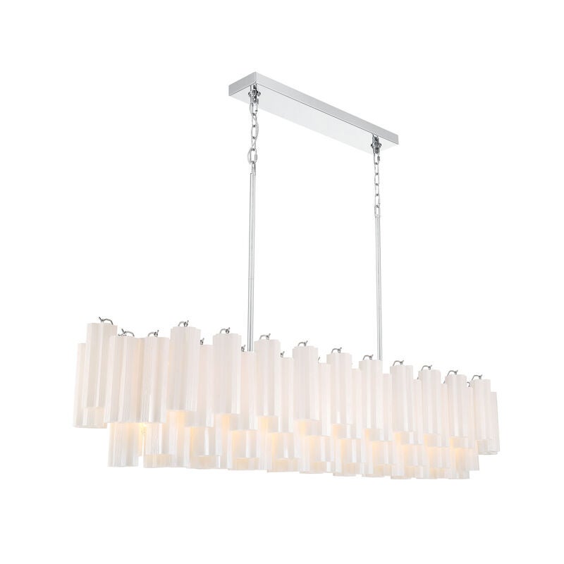 Addis Large Linear Chandelier by Crystorama