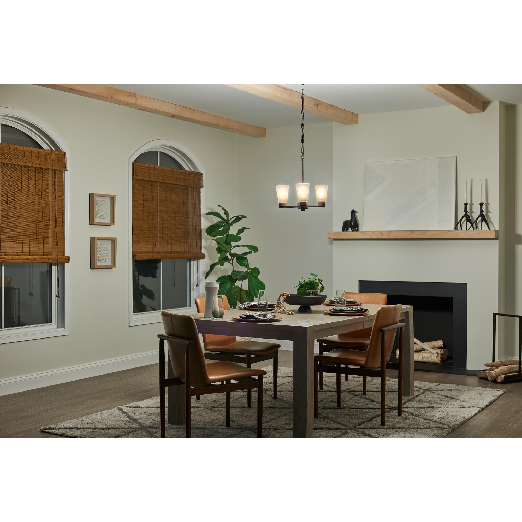 Stamos 18 Inch 3 Light Mini Chandelier by Kichler Lighting