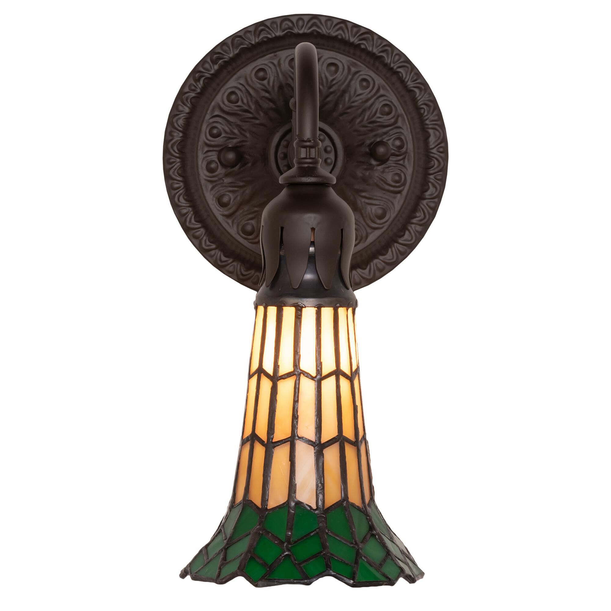 Meyda Lighting Pond Lily 10 Inch Tall Outdoor Wall Light