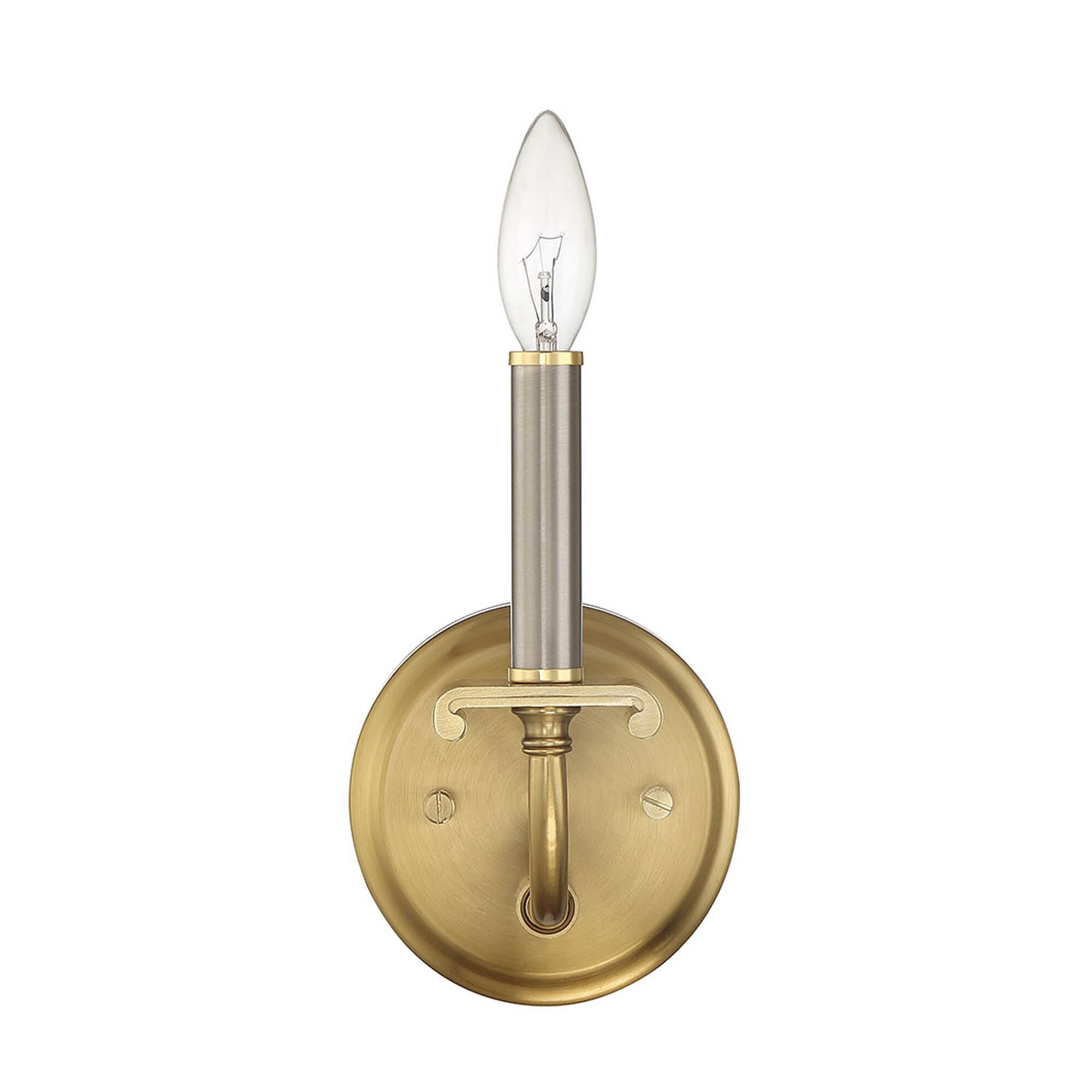 Shown in Brushed Polished Nickel / Satin Brass finish