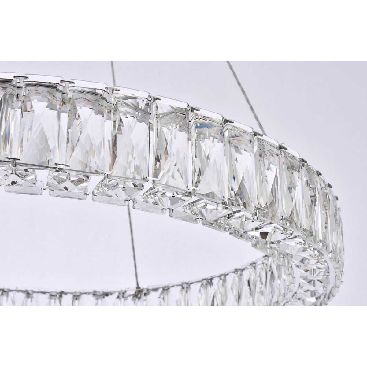 Shown in Chrome finish and Clear Royal Cut crystal