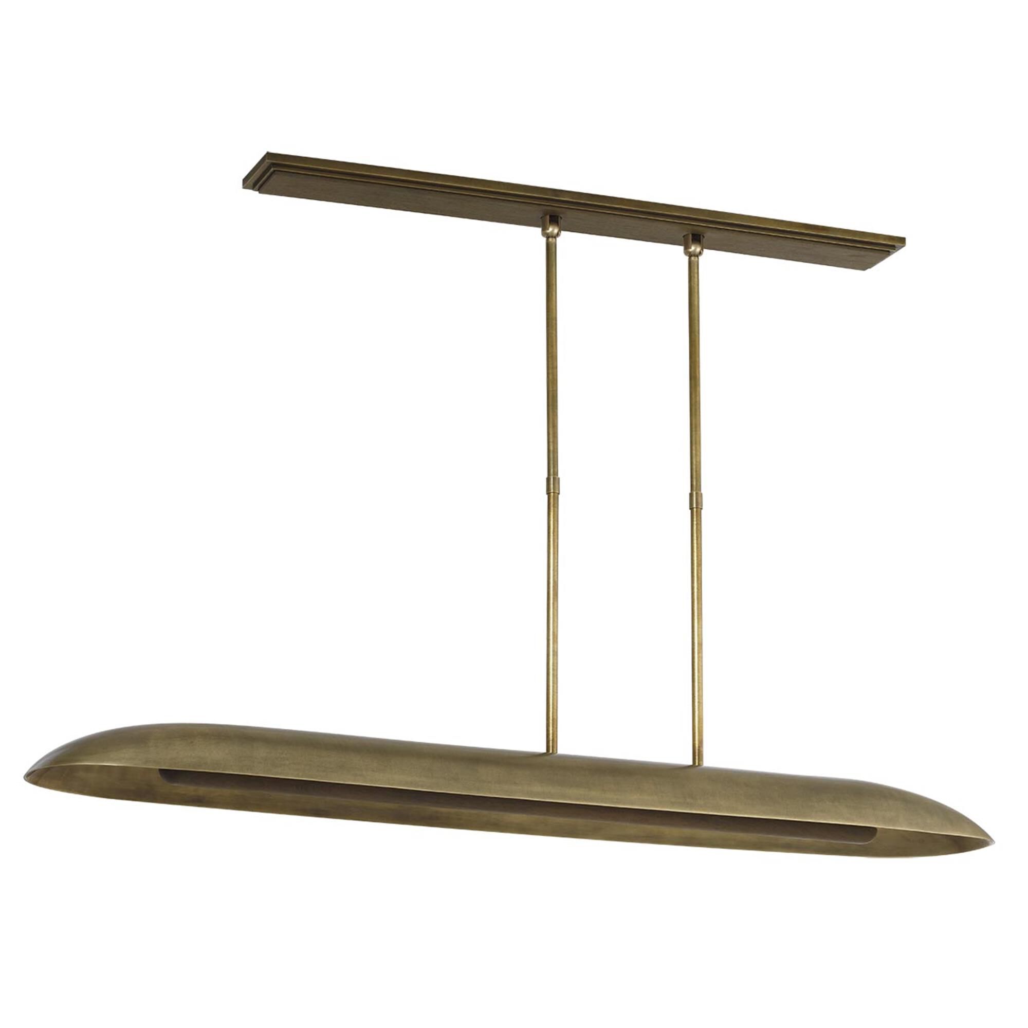 Shown in Mottled Brass And Warm Walnut finish