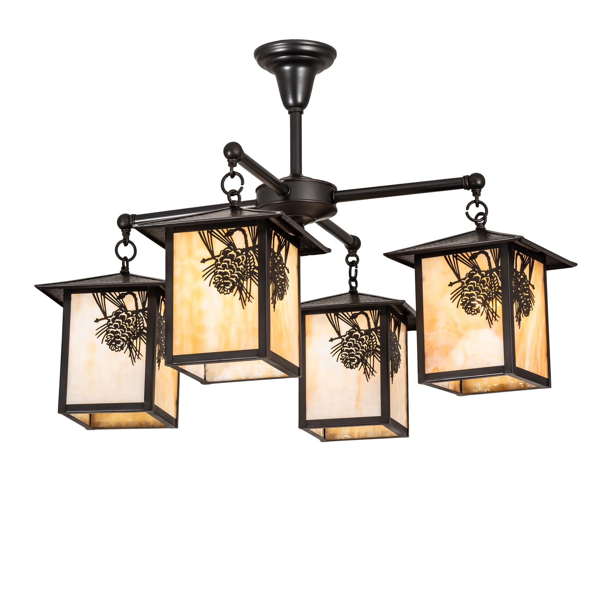 Seneca 32 Inch 6 Light Chandelier by Meyda Lighting