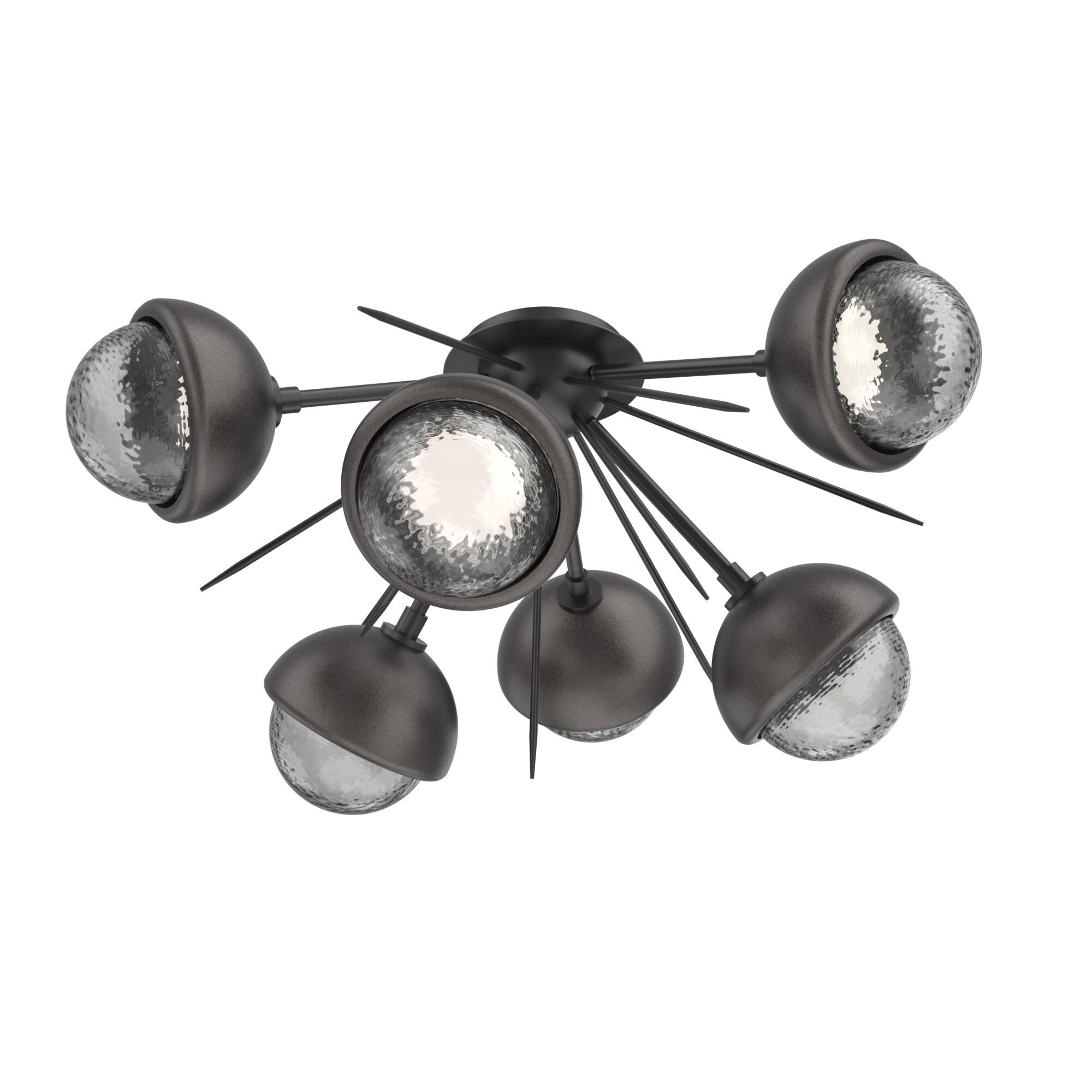 Levi Wilson Cabochon 28 Inch Semi Flush Mount by Hammerton Studio