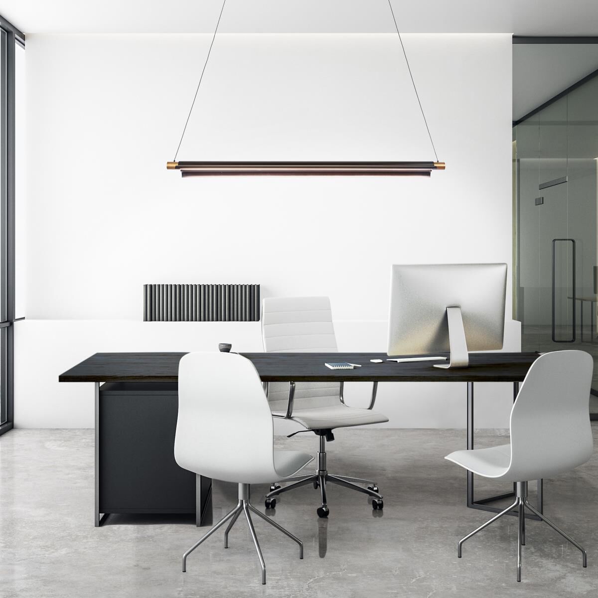 dweLED Pavilion 44 Inch LED Linear Suspension Light