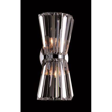 Shown in Chrome finish and Firenze Clear crystal