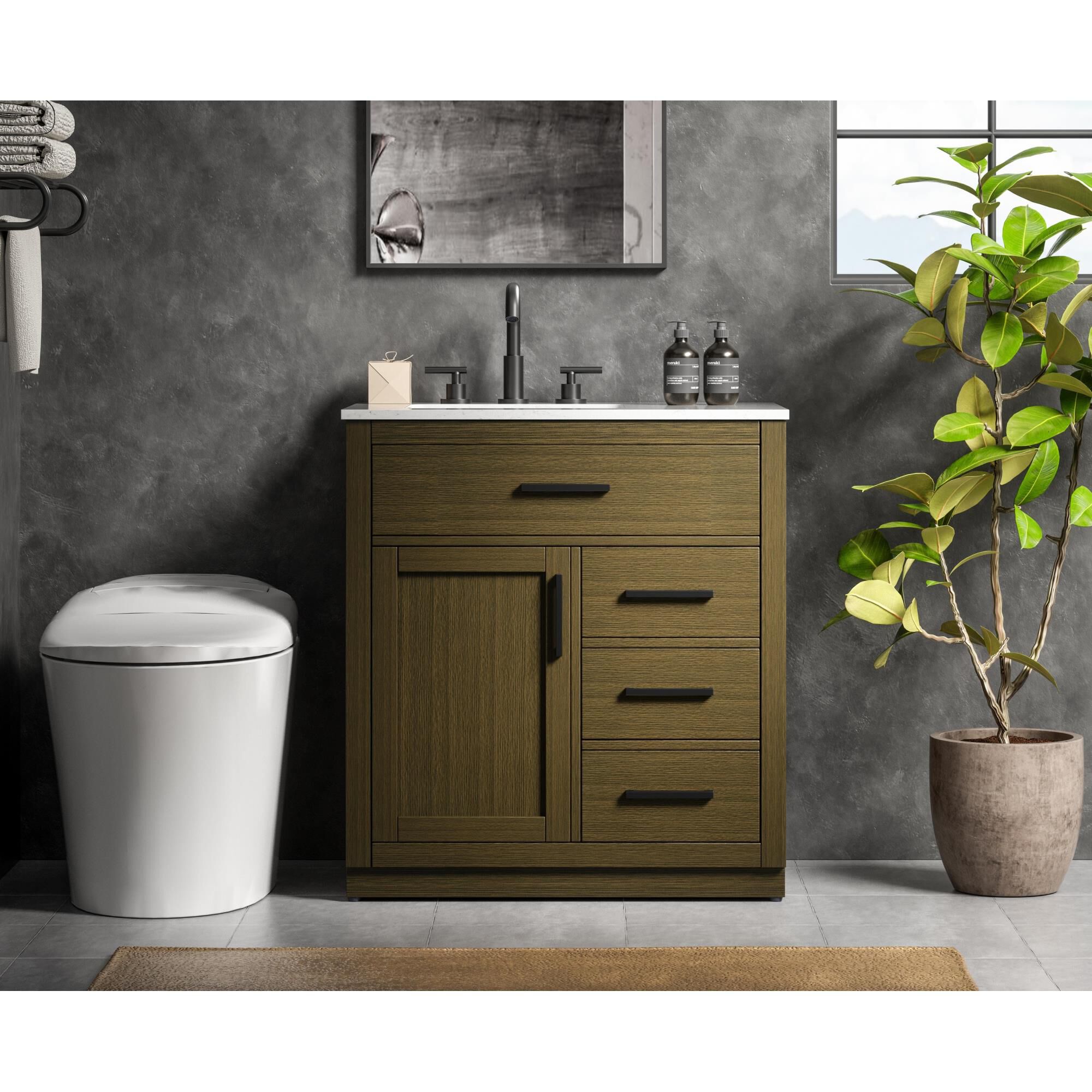 Shown in Chestnut Brown finish