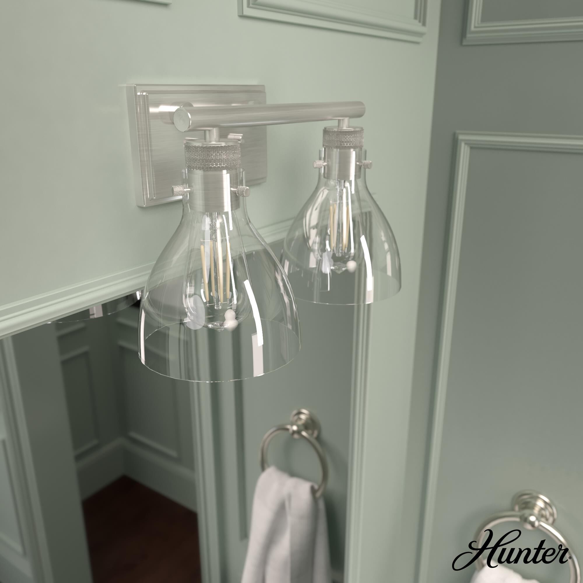 Van Nuys 23 Inch 3 Light Bath Vanity Light by Hunter Fan