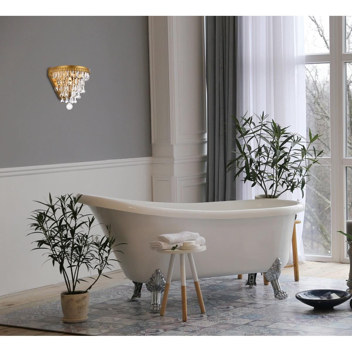 Shown in Brass finish