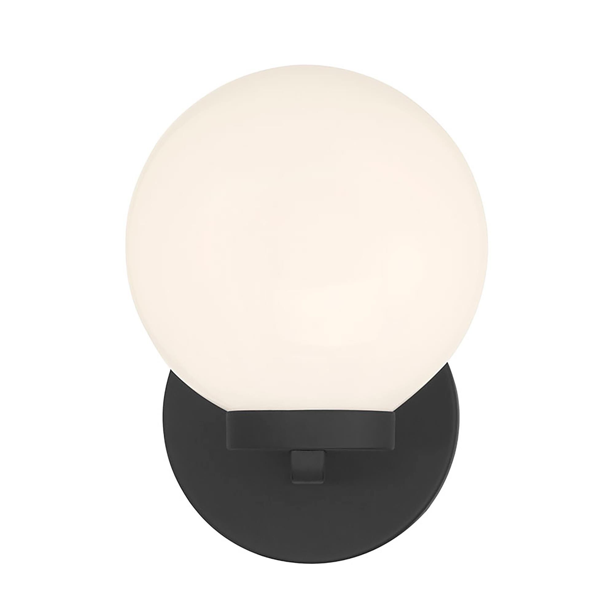 Shown in Matte Black finish and Shiny Opal glass