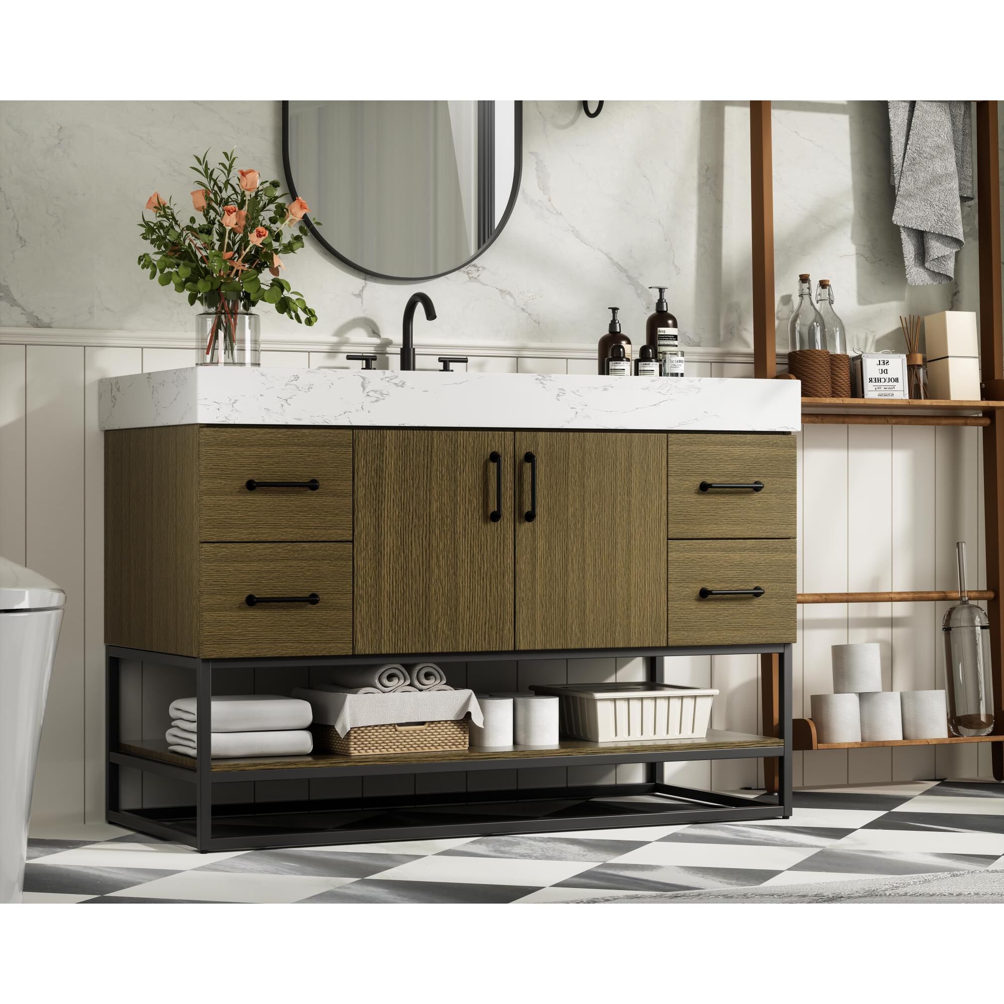 Caroline 48 Inch Bath Vanity by Elegant Dcor