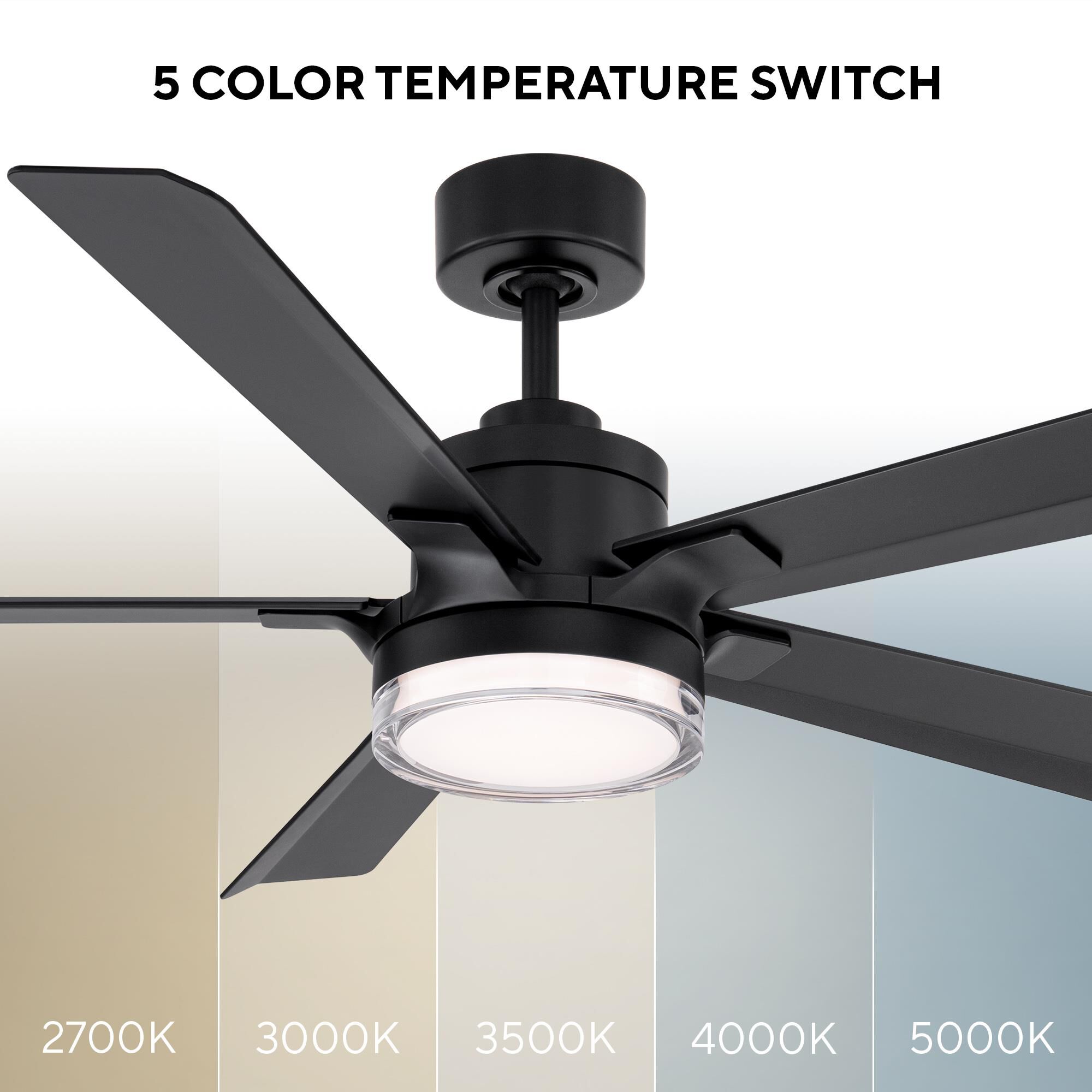 Radiant 56 Inch Ceiling Fan with Light Kit by Modern Forms