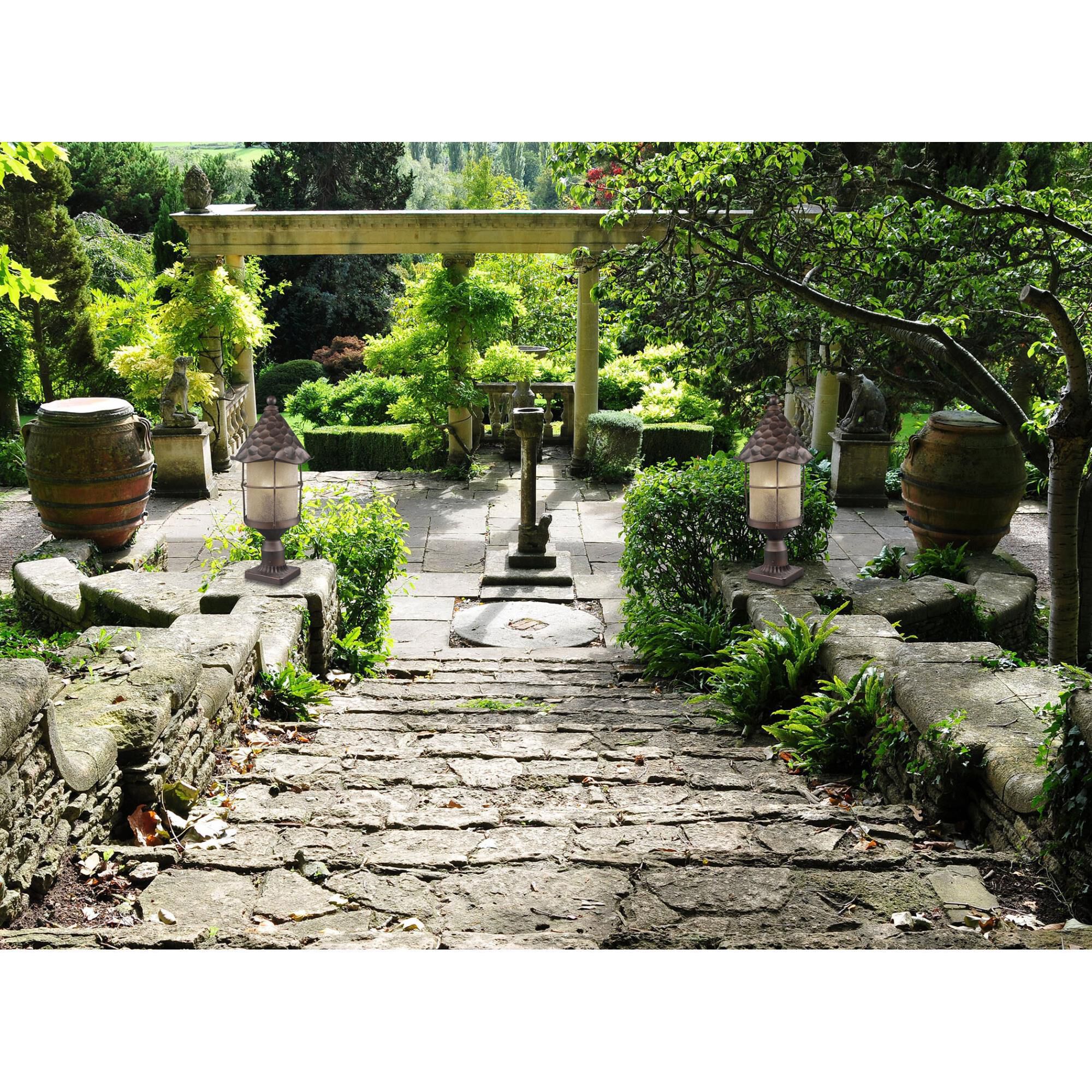 Rustica 26 Inch Tall 3 Light Outdoor Post Lamp by ELK Lighting