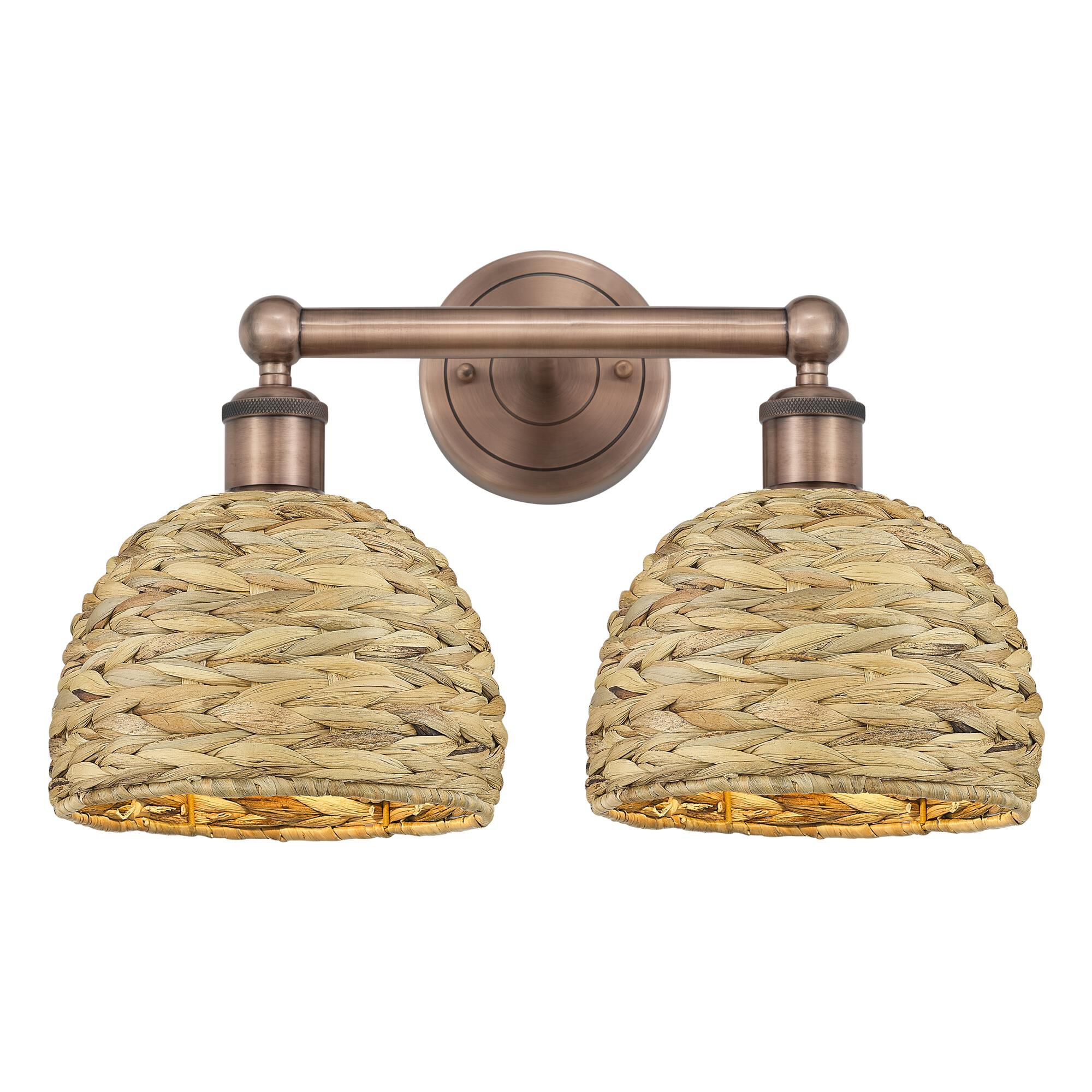 Bruno Marashlian Woven Rattan 17 Inch Bath Vanity Light by Innovations Lighting